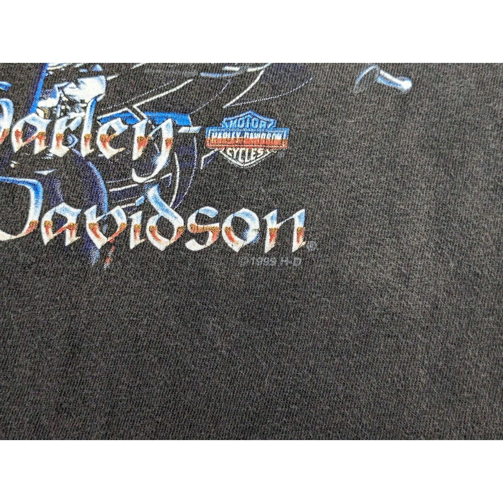 Harley Davidson Vtg Harley Davidson T-Shirt Stan's Batavia NY Tribal Eagle Size US L / EU 52-54 / 3 - 3 Thumbnail
