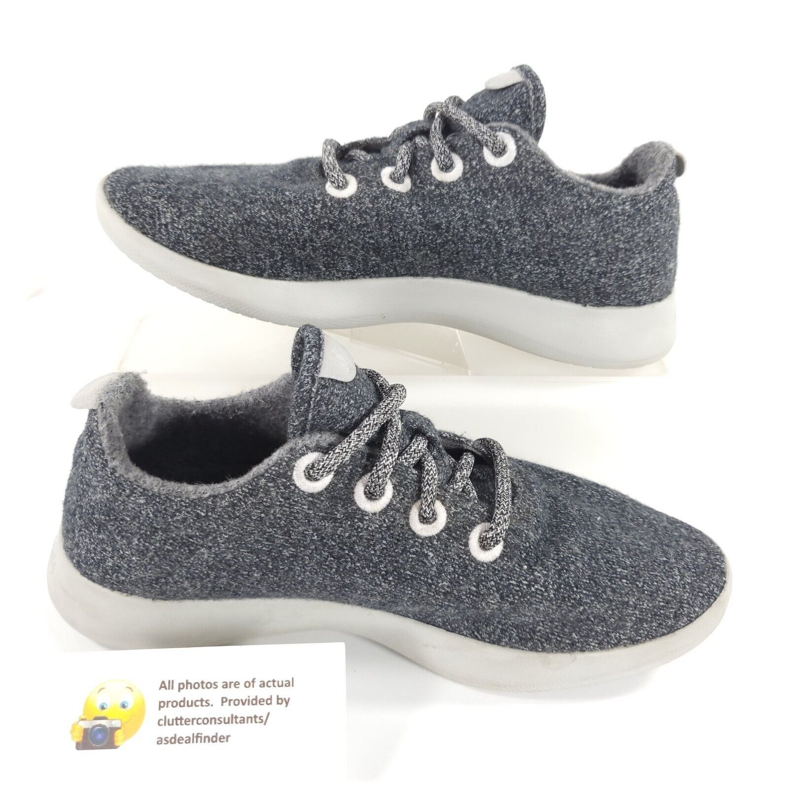 Allbirds Allbirds Wool Runner Running Shoe Womens Size 8 Gray White Size US 8 / IT 38 - 4 Thumbnail
