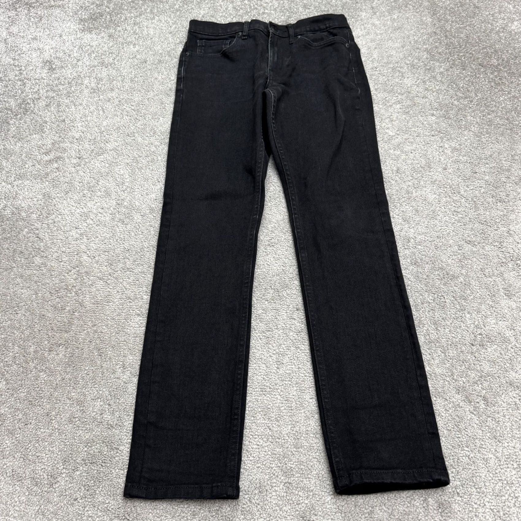 Everlane Everlane Slim Fit Straight Leg Denim Jeans Men 28x30 Black Cotton Stretch Casual City Grunge Mens Size US 28 / EU 44 - 2 Thumbnail