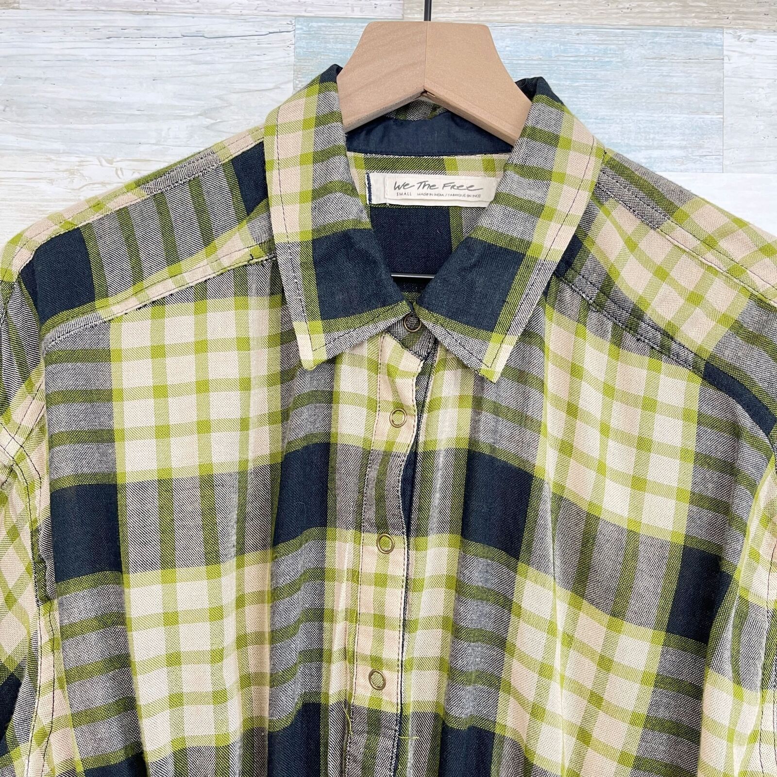 Free People We The Free People Pacific Dawn Plaid Shirt Womens Small Size S / US 4 / IT 40 - 2 Thumbnail
