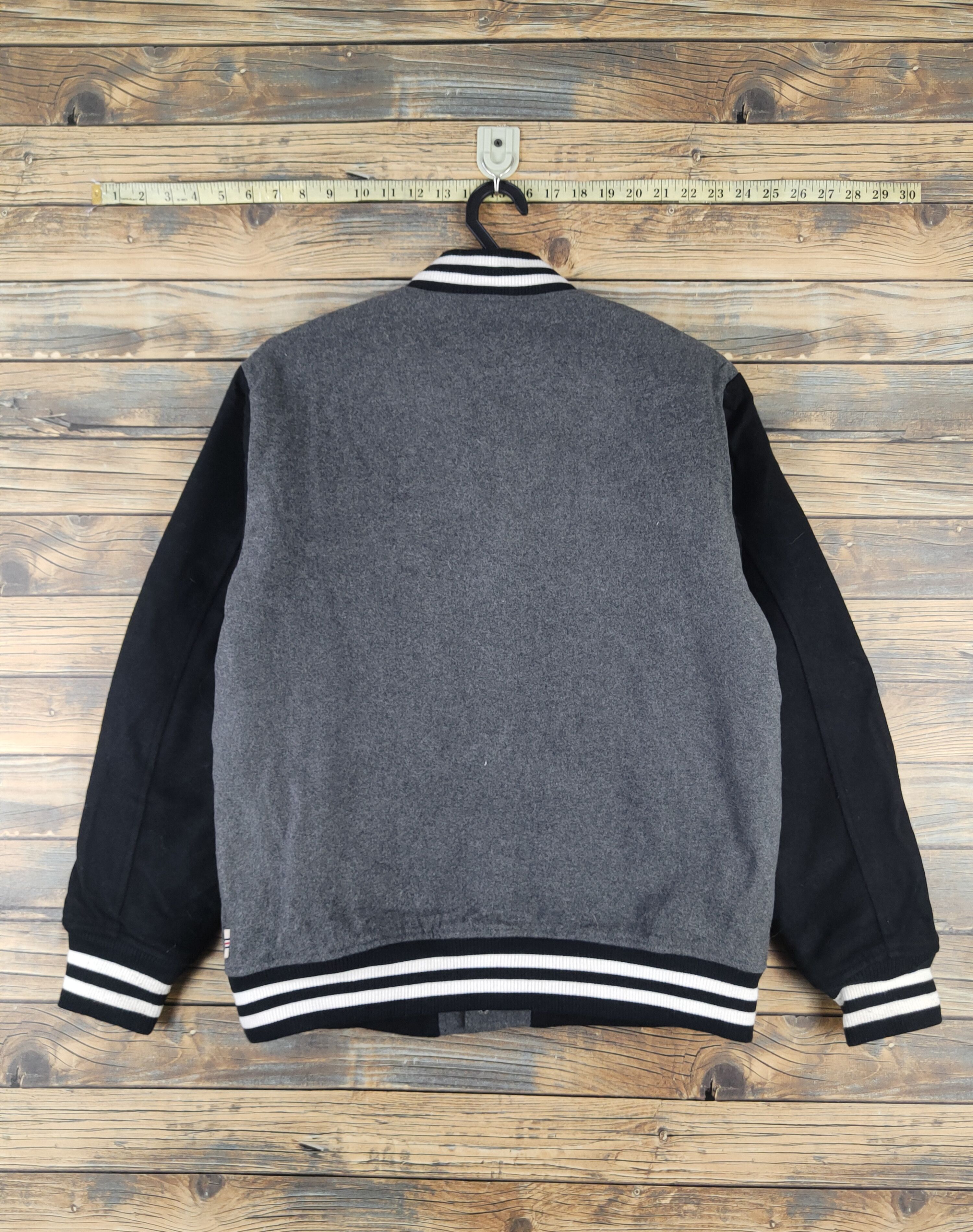 Japanese Brand Roial Dark Gray Wool Varsity Jackets #W2240 Size US M / EU 48-50 / 2 - 7 Thumbnail