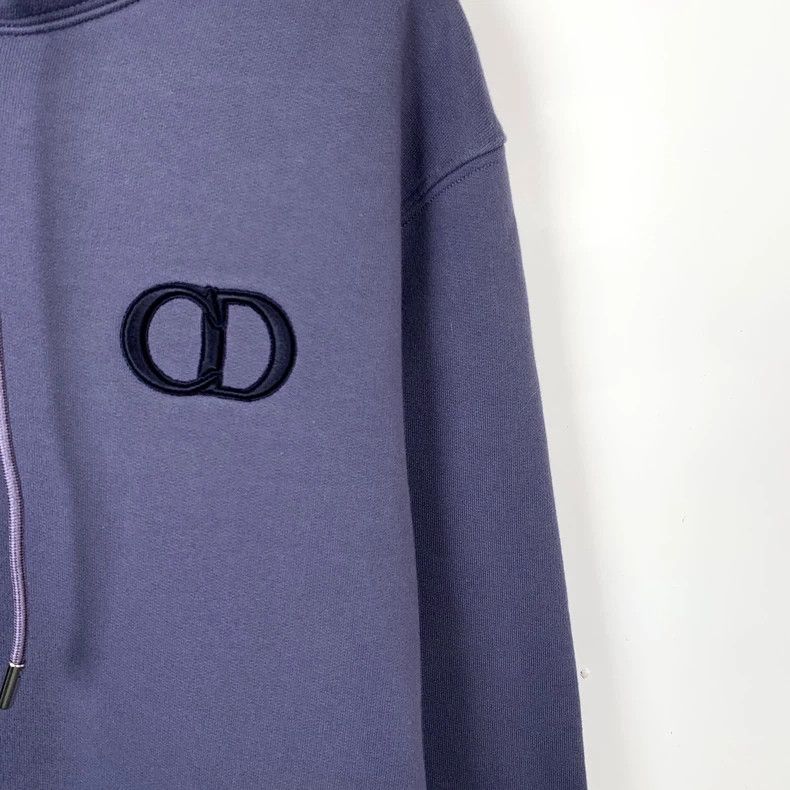 Dior Dior Purple logo letter embroidery cotton hooded drawstring Size US L / EU 52-54 / 3 - 4 Thumbnail