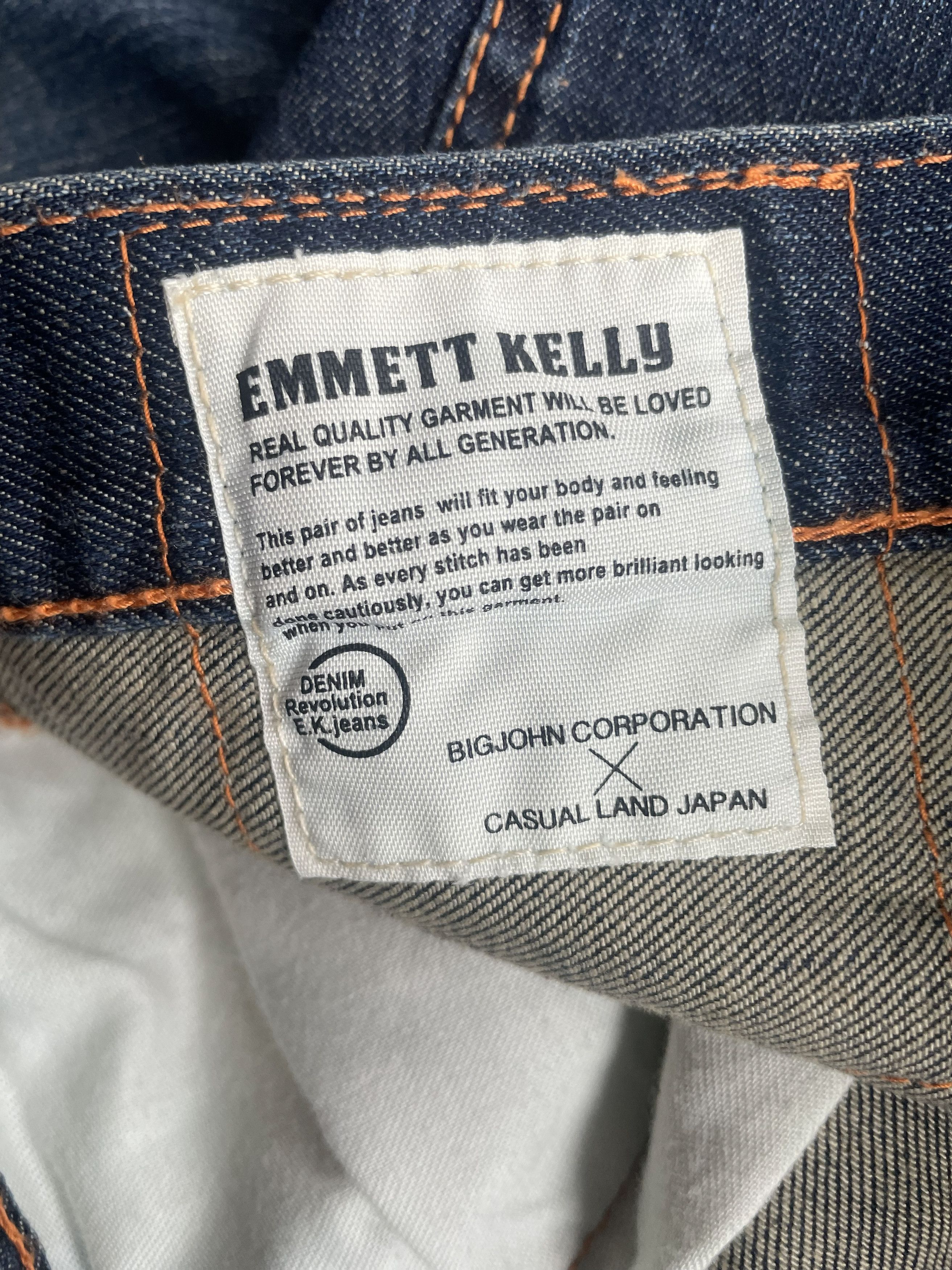 Big John Big John Emmet Kelly x Casual Land Japan Denim Size US 31 - 11 Thumbnail