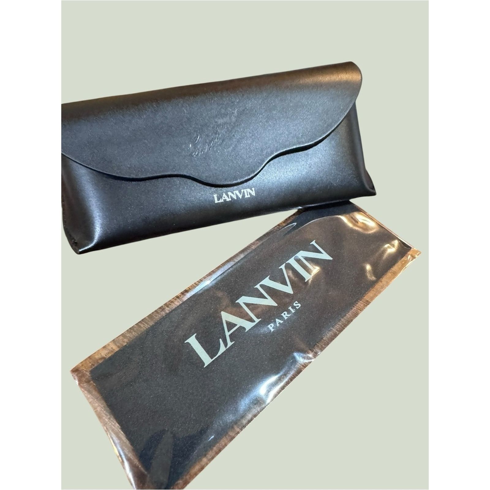 Lanvin Tortoiseshell Square Sunglasses with Gold Medallion