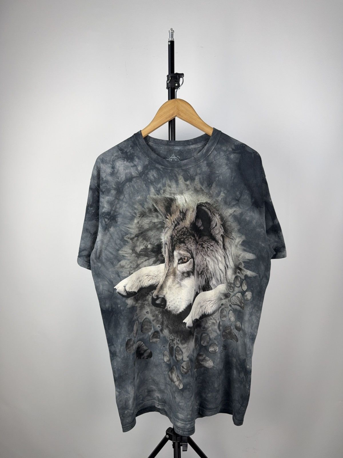 The Mountain × Vintage The Mountain Wolf T-Shirt Tie Dye Nature Graphic USA Made Size US L / EU 52-54 / 3 - 1 Thumbnail