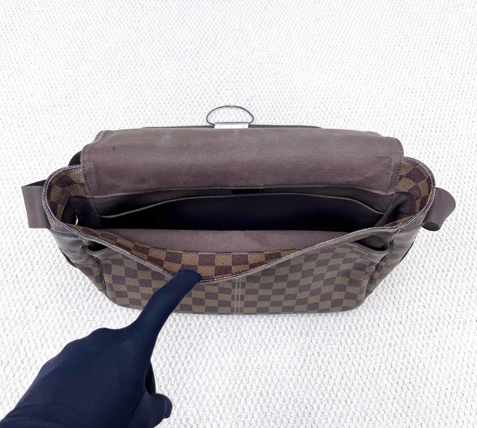 Louis Vuitton LV Brown Damier Unisex Messenger Bag 98 New Size ONE SIZE - 6 Thumbnail