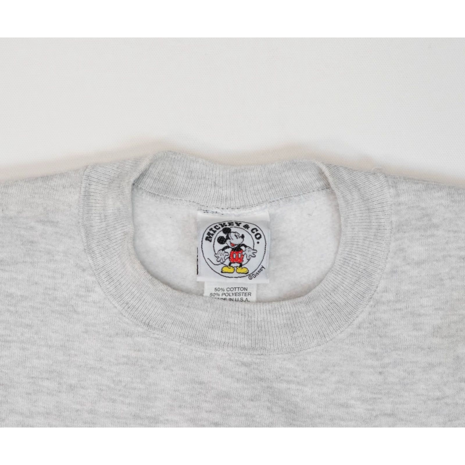 Mickey & Co. VINTAGE Disney Mickey Mouse Embroidered Crewneck Pullover Sweatshirt Women's Size L Gray Sweatshirt Disney Mickey Mouse VTG 90s 80s Cartoon USA Size L / US 10 / IT 46 - 7 Thumbnail