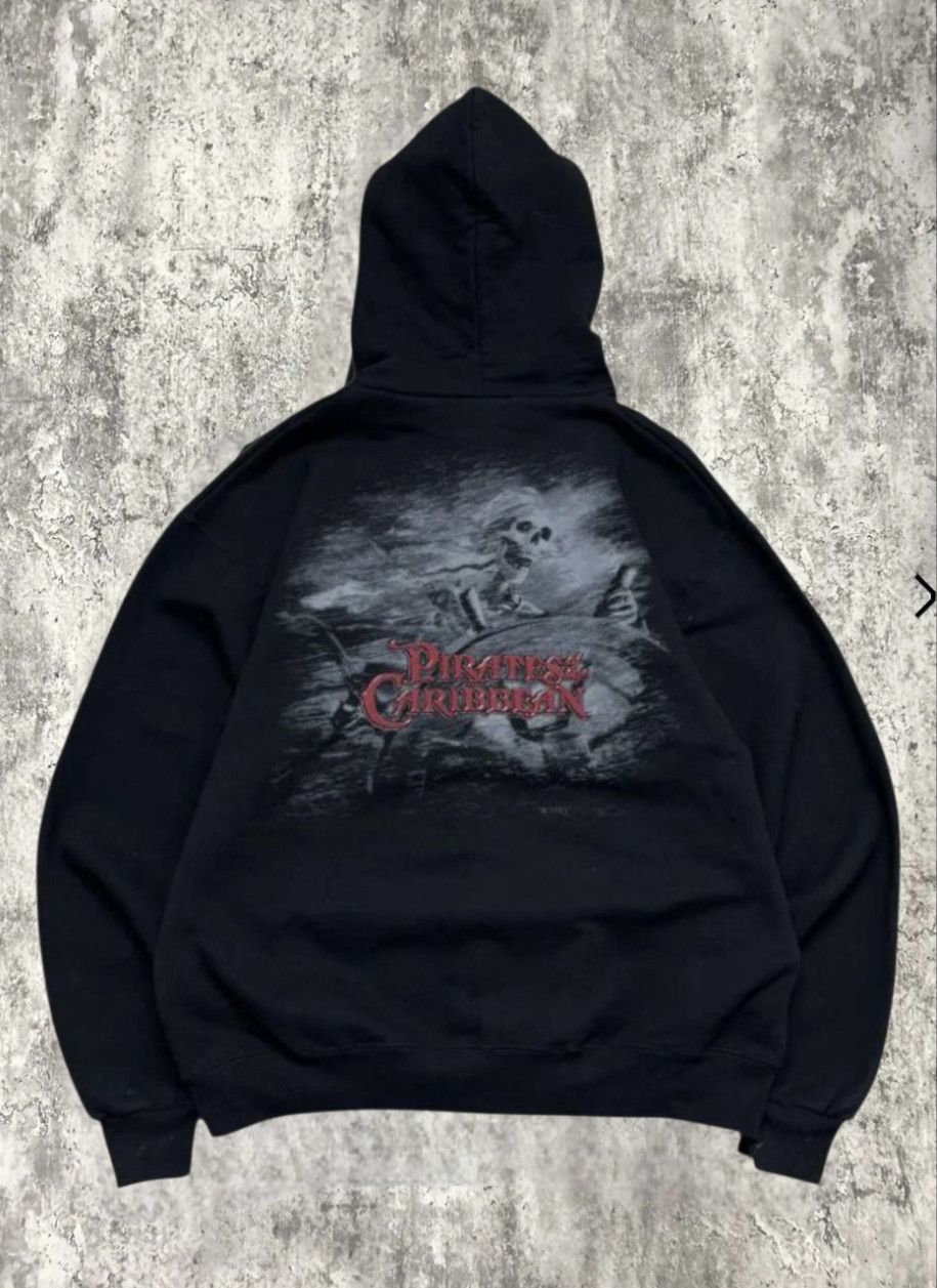 Hysteric Glamour Glamour Pirate Skull Zip Up Hoodie Thick Material