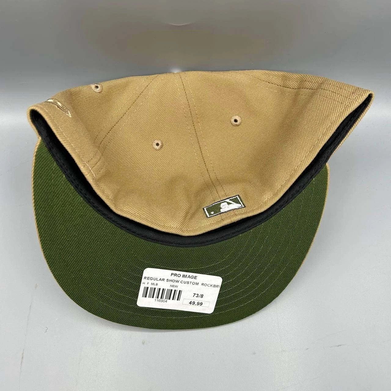 New Era Colorado Rockies Hat Men 7 3/8 Beige Green MLB Fitted Cap Size ONE SIZE - 5 Thumbnail