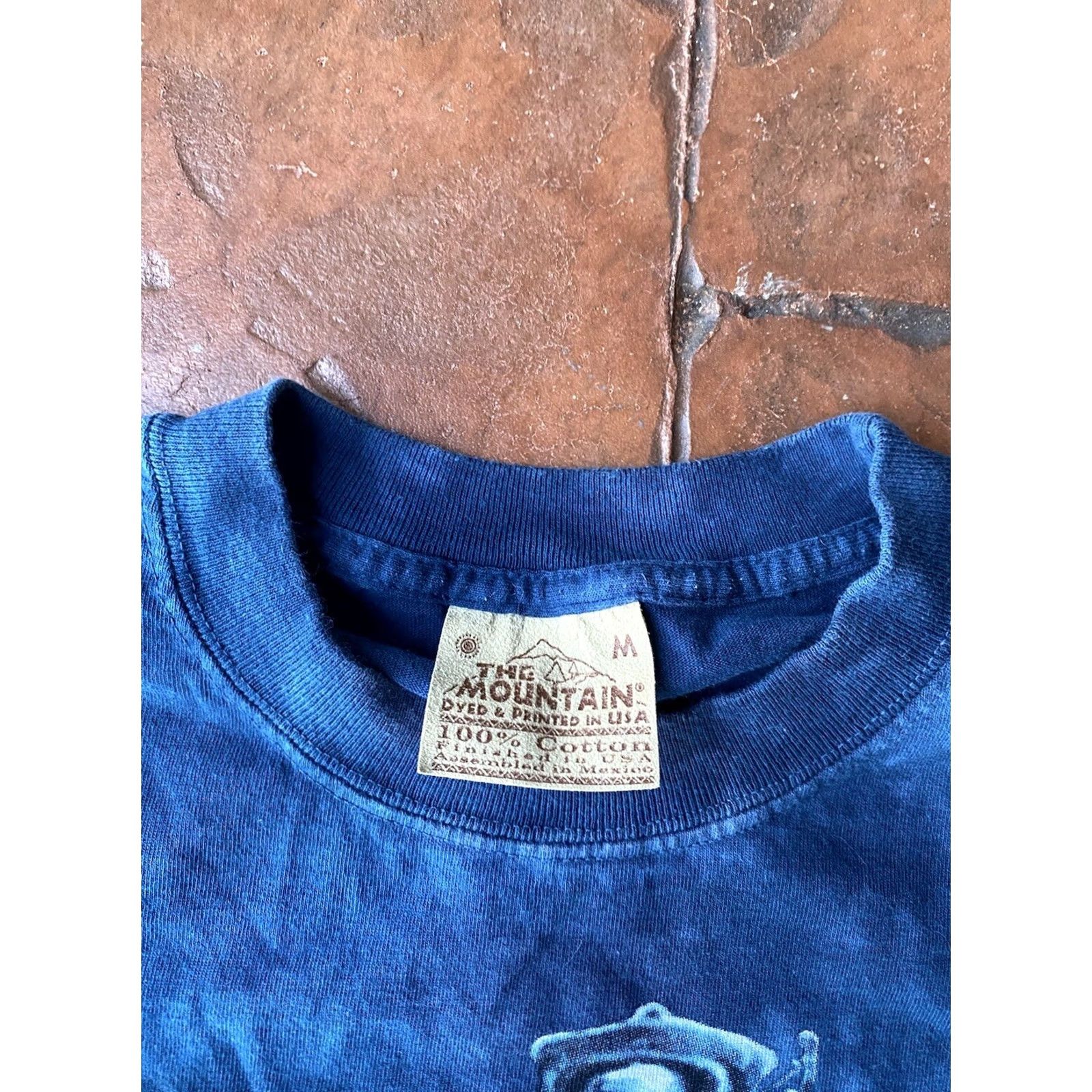 The Mountain VINTAGE The Mountain Railroad Train Ted Blalock Tie Dye T-Shirt M Blue Cotton Logo Crew Neck Short Sleeve Mens 90s Nature Outdoor graphic print Size US M / EU 48-50 / 2 - 2 Thumbnail