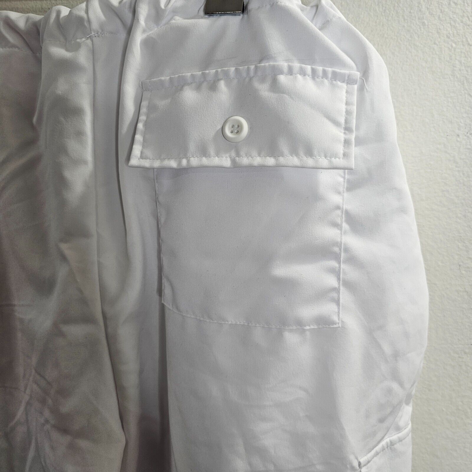 Other White Drawstring Wide Leg Utility Pants Cinch Ankle Baggy M Size 28" / US 6 / IT 42 - 4 Thumbnail