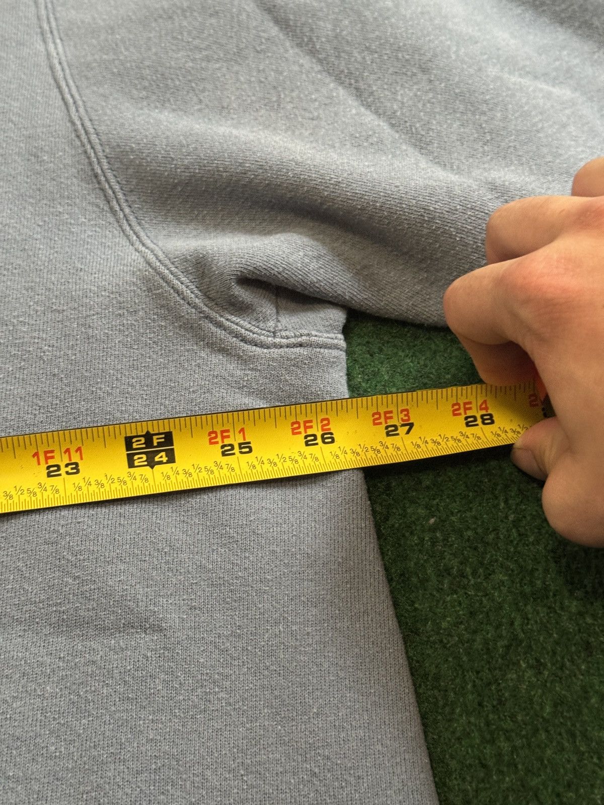 Nike Vintage Y2K Nike Gray Tag Blue Gray Mini Swoosh Sweatshirt Size US XL / EU 56 / 4 - 5 Thumbnail