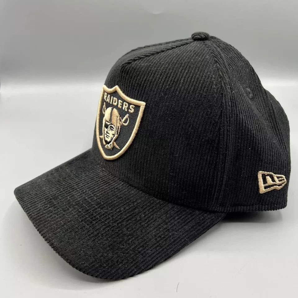 New Era Las Vegas Raiders Hat Men Corduroy Plaid Snap Back Cap New Size ONE SIZE - 3 Thumbnail