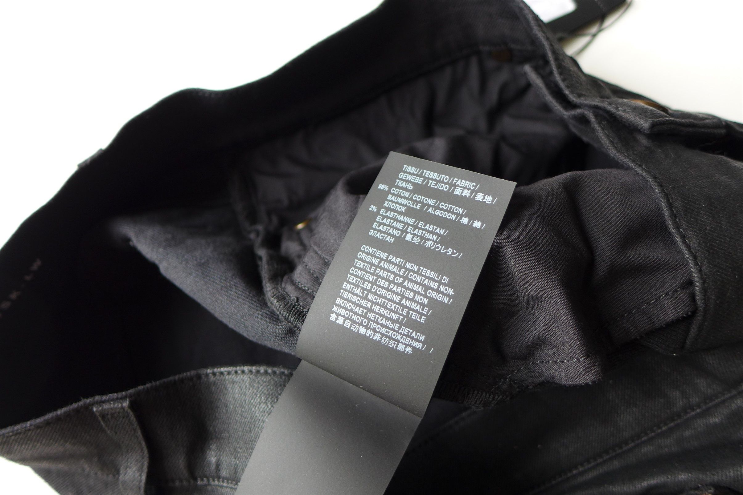 Saint Laurent Paris Saint Laurent D02 Jeans -- Coated Black Denim Size US 36 / EU 52 - 17 Thumbnail
