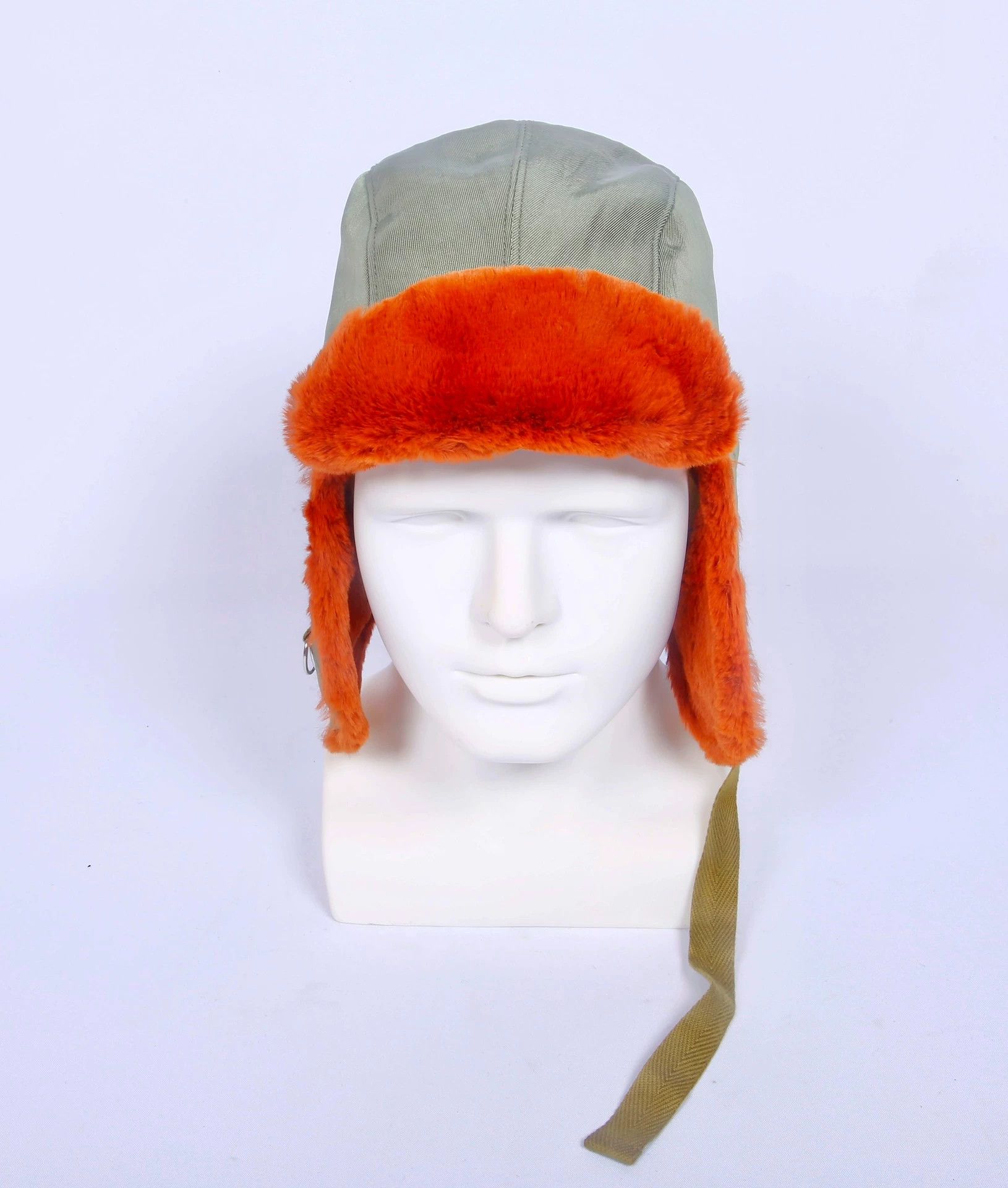 KIJIMA TAKAYUKI kijima takayuki dog ear hat olive green dirty orange faux 2 Size ONE SIZE - 2 Thumbnail