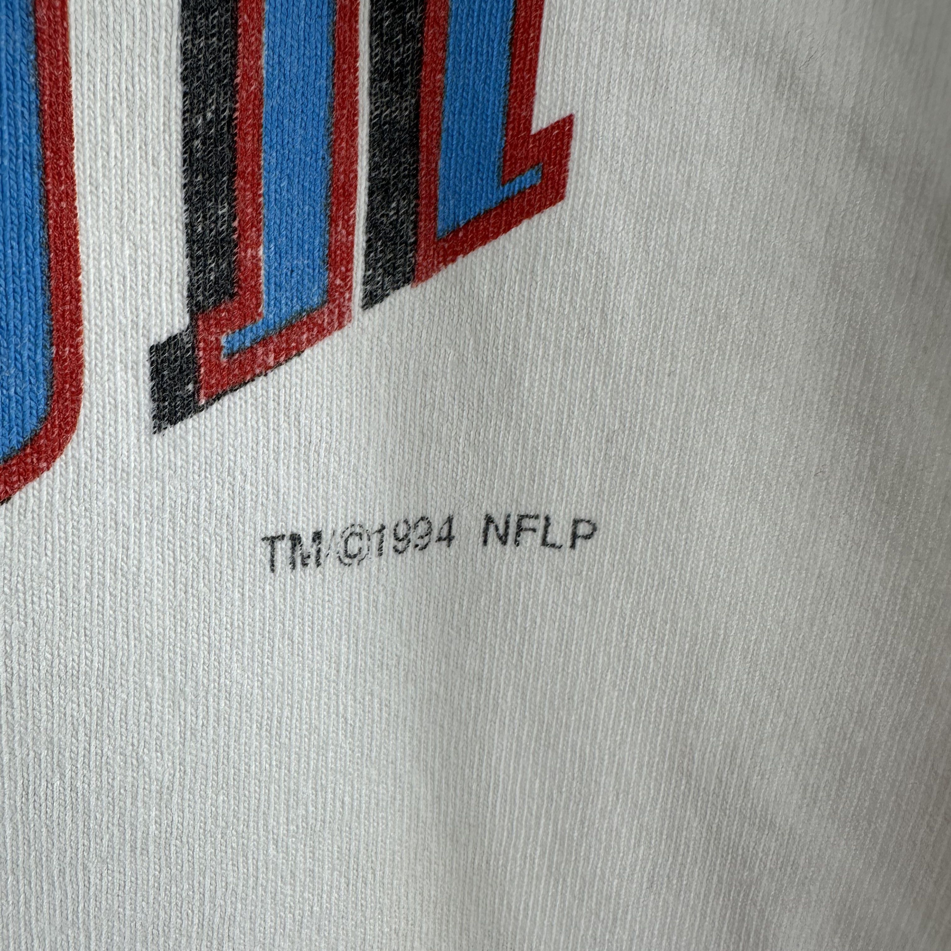 Vintage Vintage 1994 Houston Oilers NFL Football Graphic T-Shirt Size US L / EU 52-54 / 3 - 6 Thumbnail