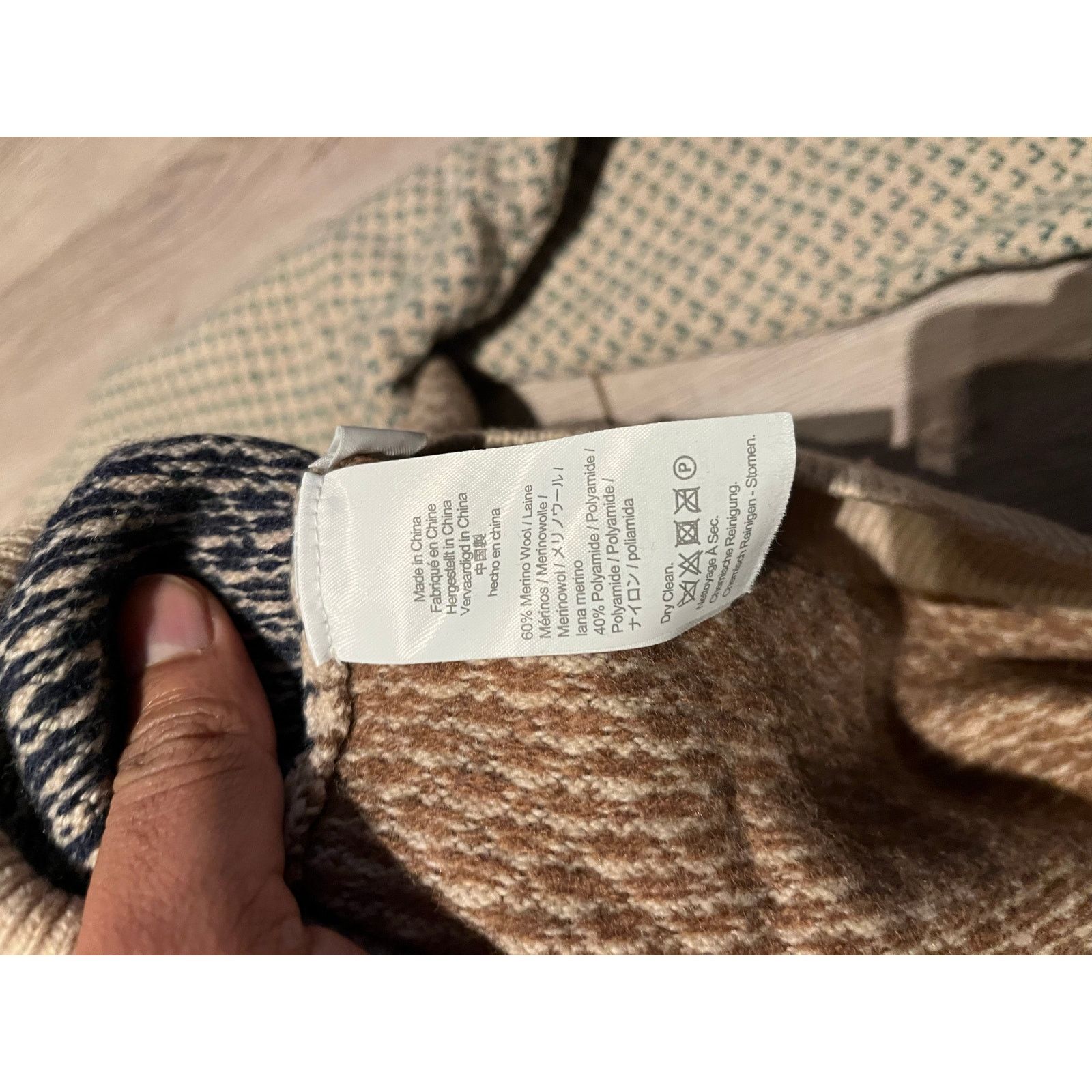 J.Crew J Crew- Rugged merino wool-blend bird's-eye sweater/ L Size L / US 10 / IT 46 - 6 Thumbnail