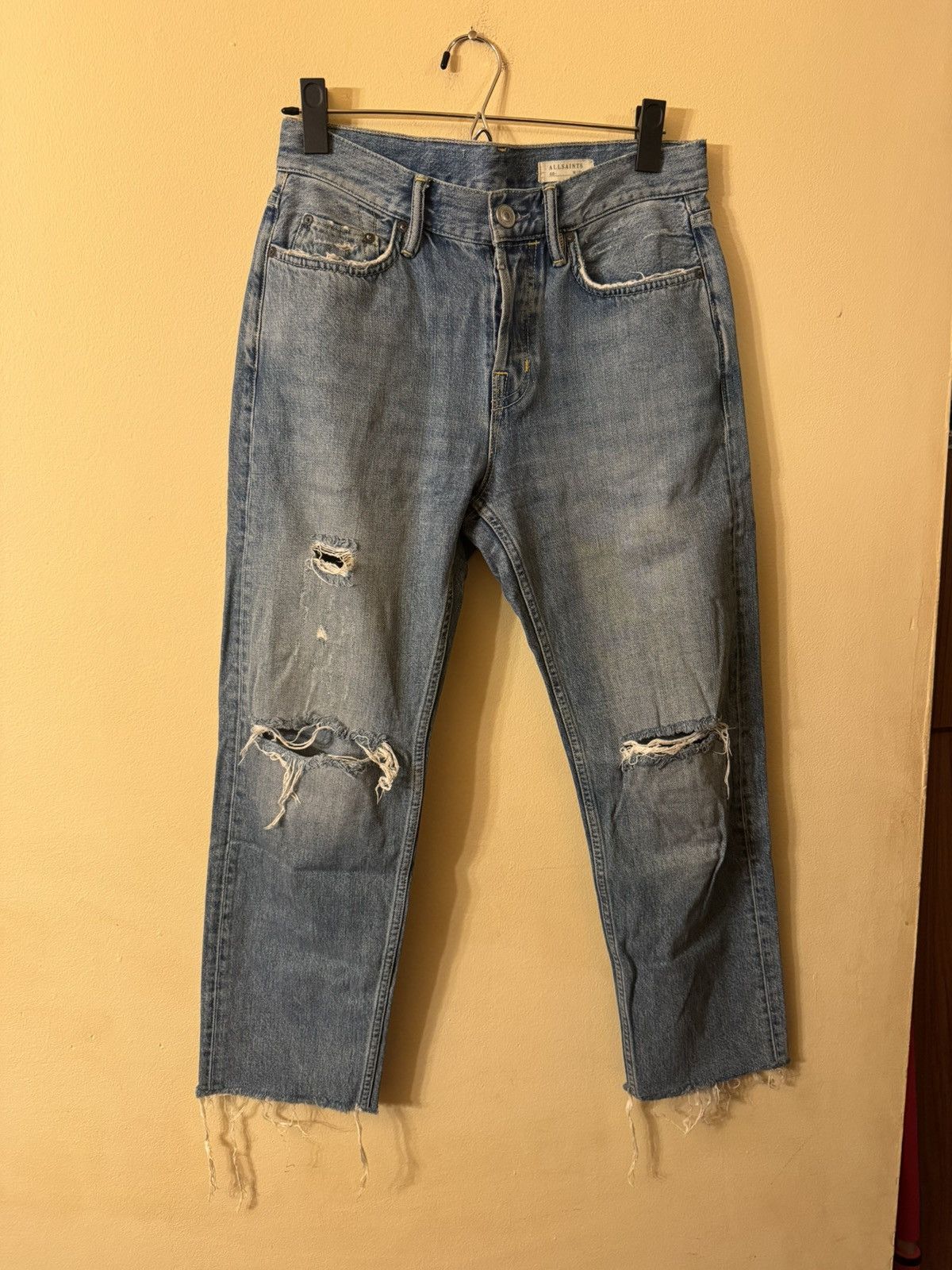 Allsaints Allsaints Danvers Sid Cropped Jeans, 28W Size US 28 / EU 44 - 2 Thumbnail
