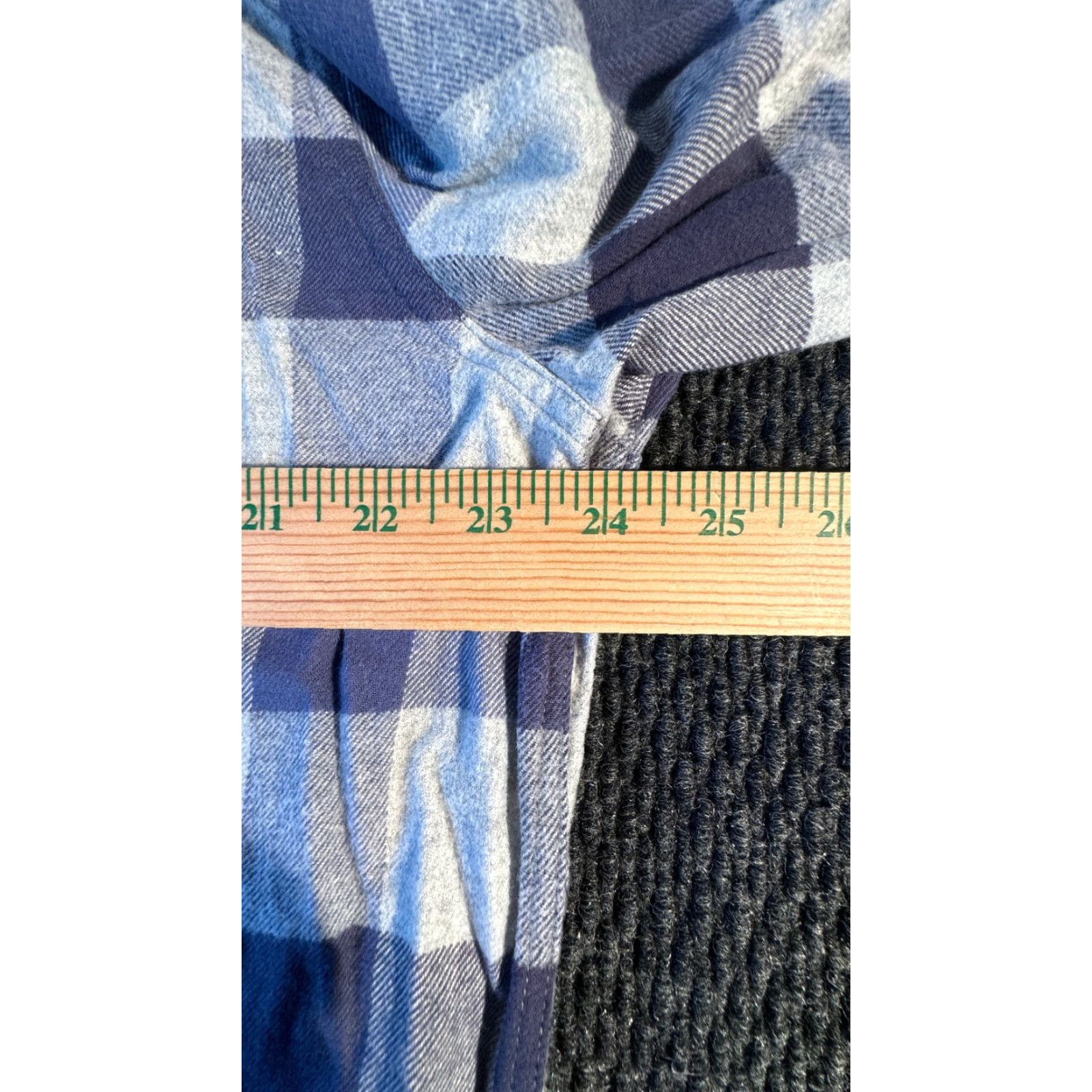Flag & Anthem VINTAGE Flag & Anthem Long Sleeve Button Up Men's XL Blue Plaid Flannel Cotton Shirt Size US XL / EU 56 / 4 - 4 Thumbnail