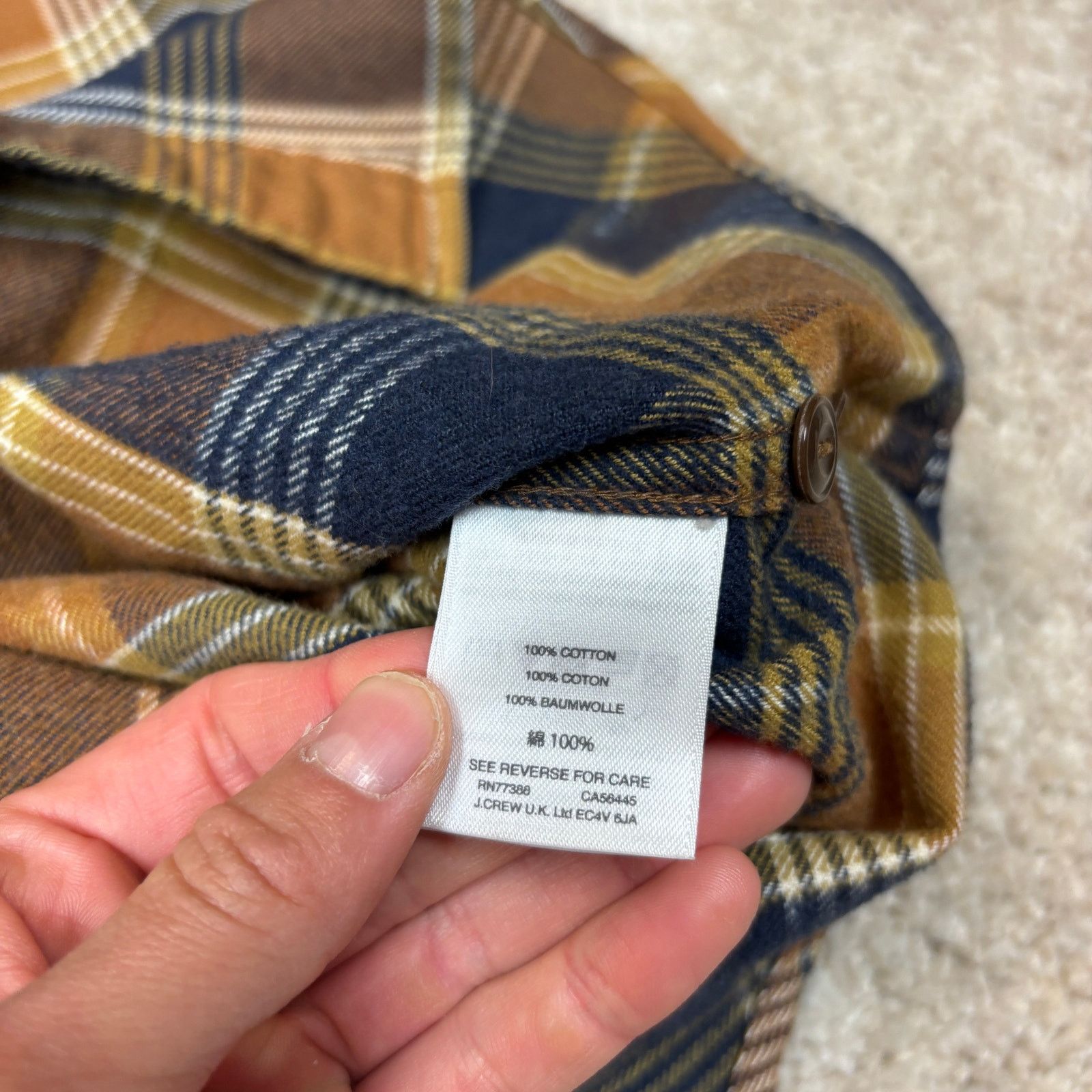 J.Crew × Wallace & Barnes Wallace & Barnes Classic Midweight Flannel Button Up Men's S Size US S / EU 44-46 / 1 - 7 Thumbnail