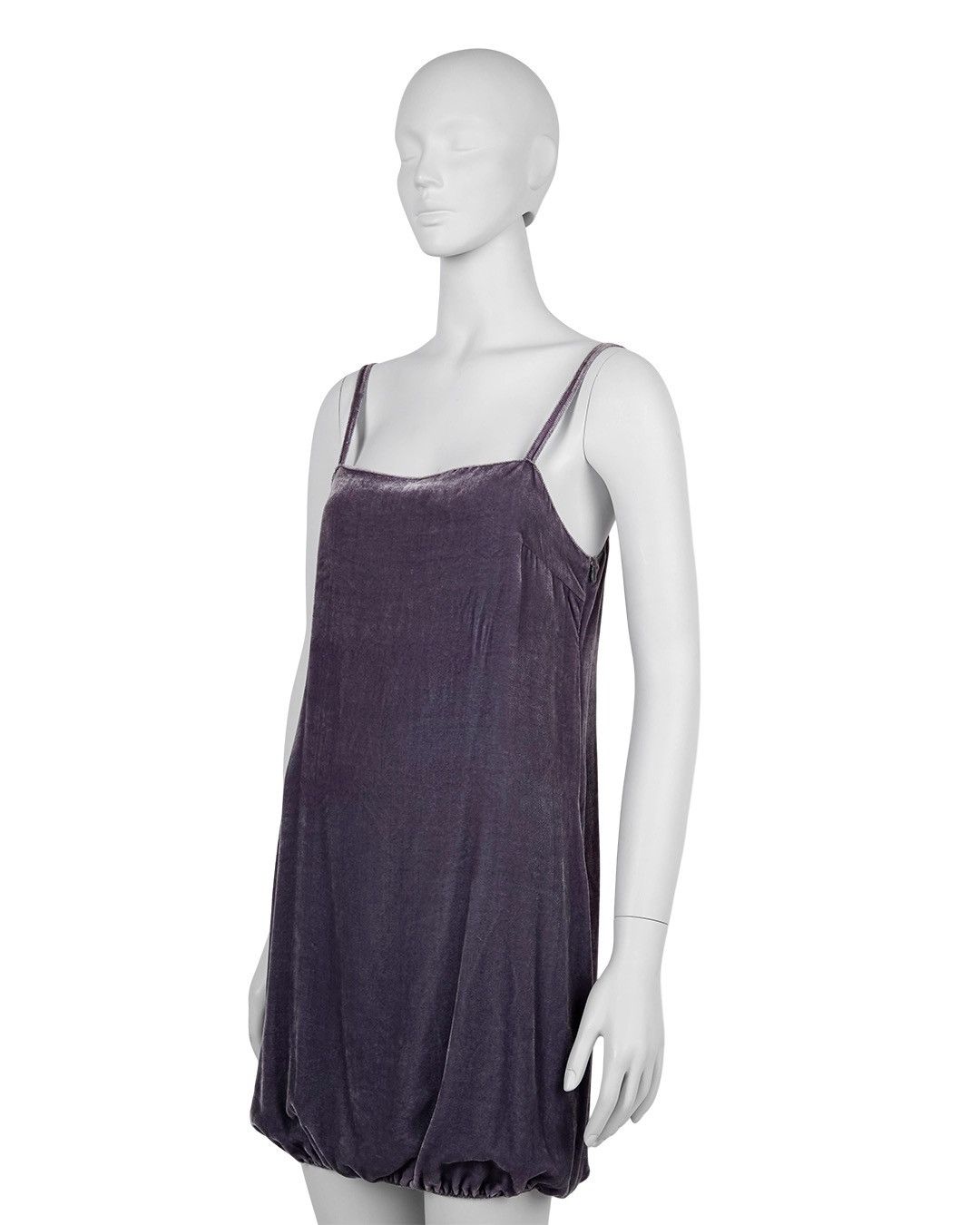 Miu Miu Miu Miu F/W1998 Lilac Velvet Dress Size M / US 6-8 / IT 42-44 - 4 Thumbnail