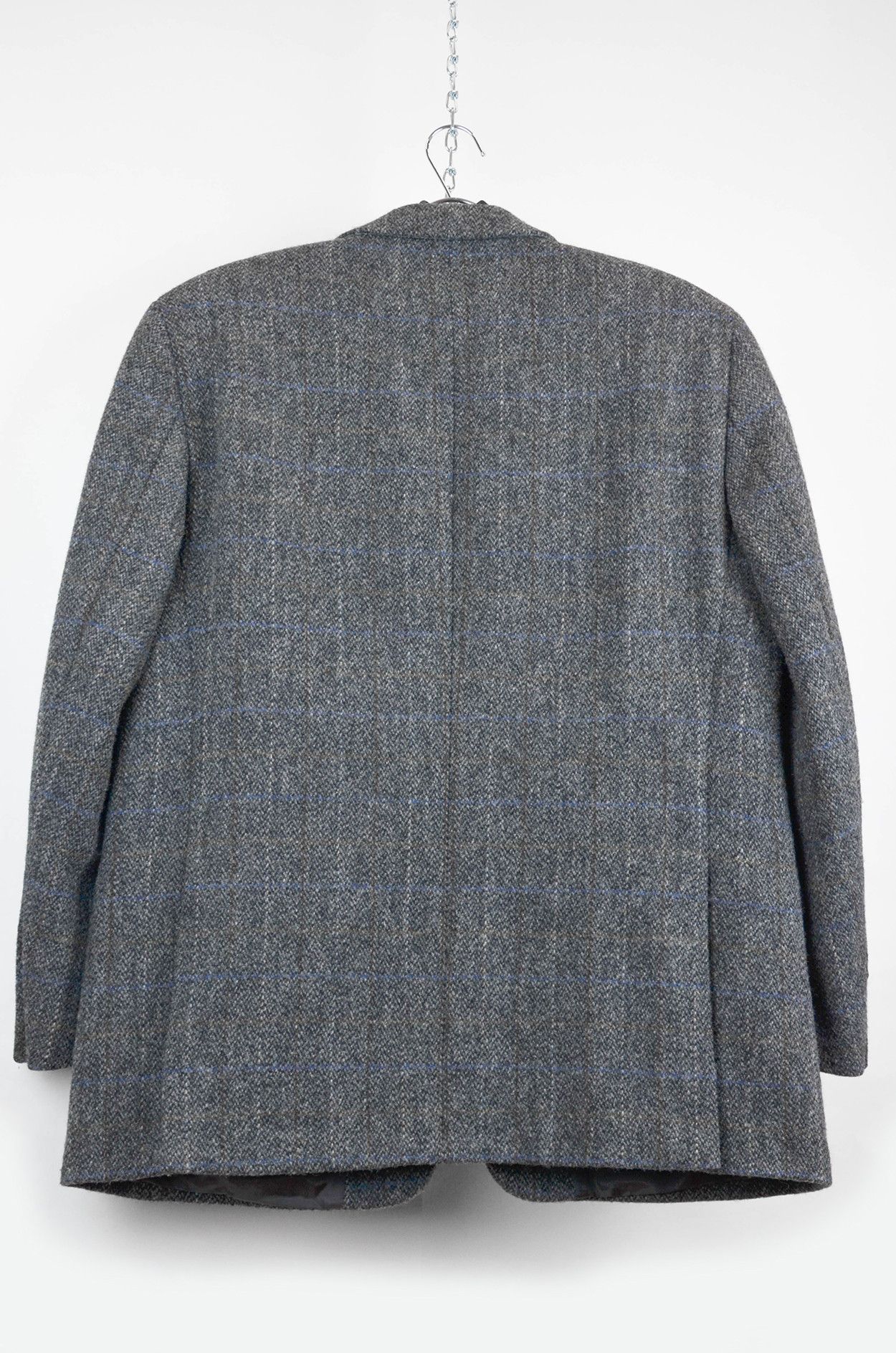 Harris Tweed Harris Tweed Wool Checked Blazer – Grey/Blue – Size 50 Size 50R - 2 Thumbnail