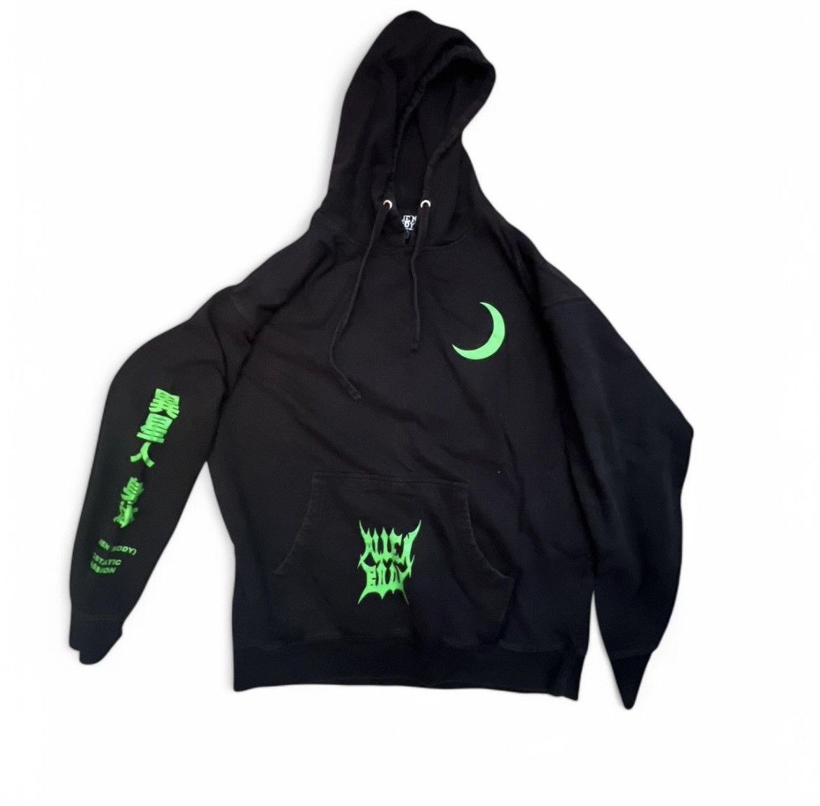 Alien Body × GOTHBOICLIQUE × Lil Peep RARE Alien Green/Black Alien Body Raw Vision Hoodie Size US XL / EU 56 / 4 - 1 Thumbnail