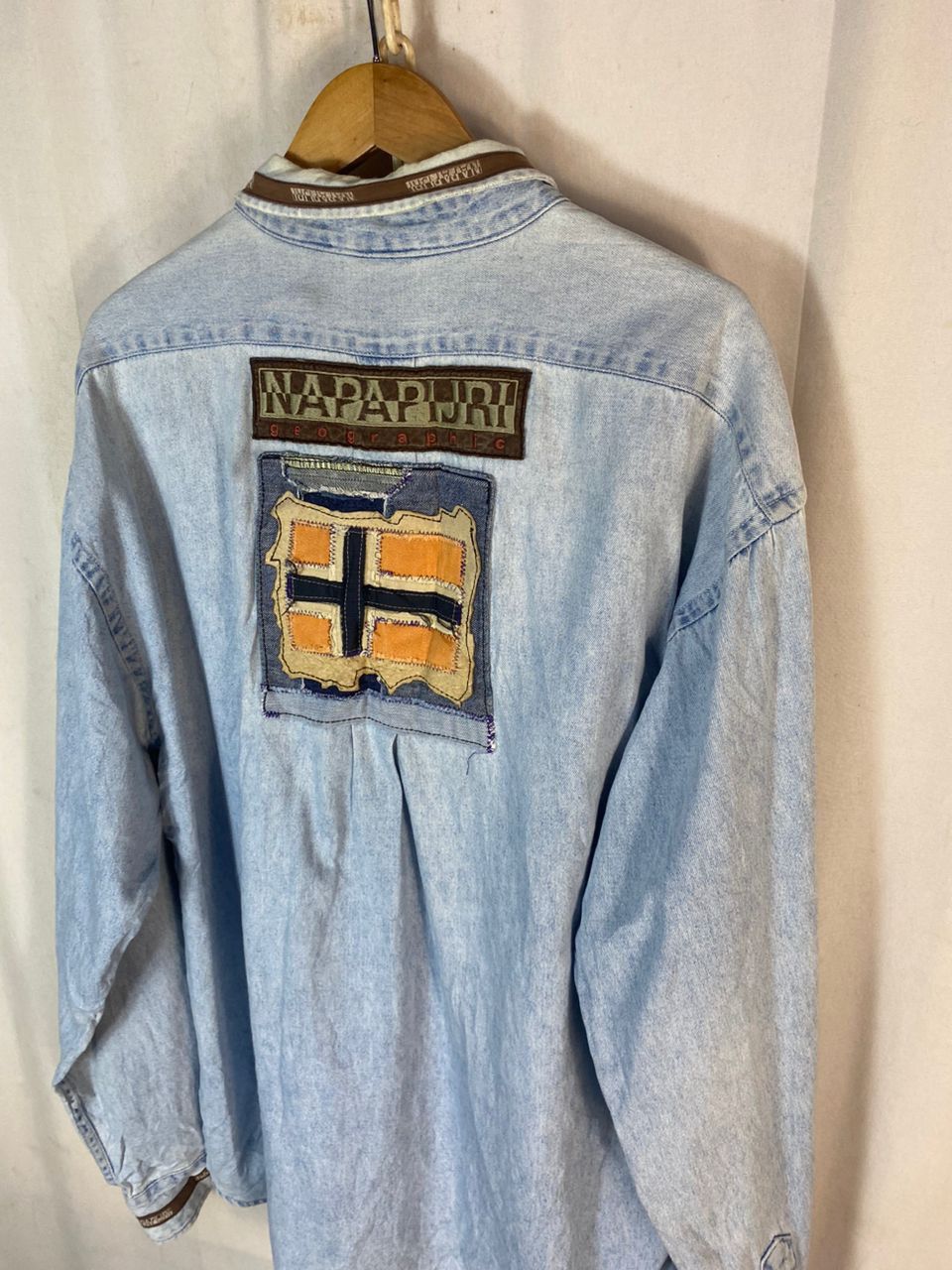 Karl Kani × Napapijri Napapijri patches button up denim jacket by karl kani Size US XL / EU 56 / 4 - 12 Thumbnail