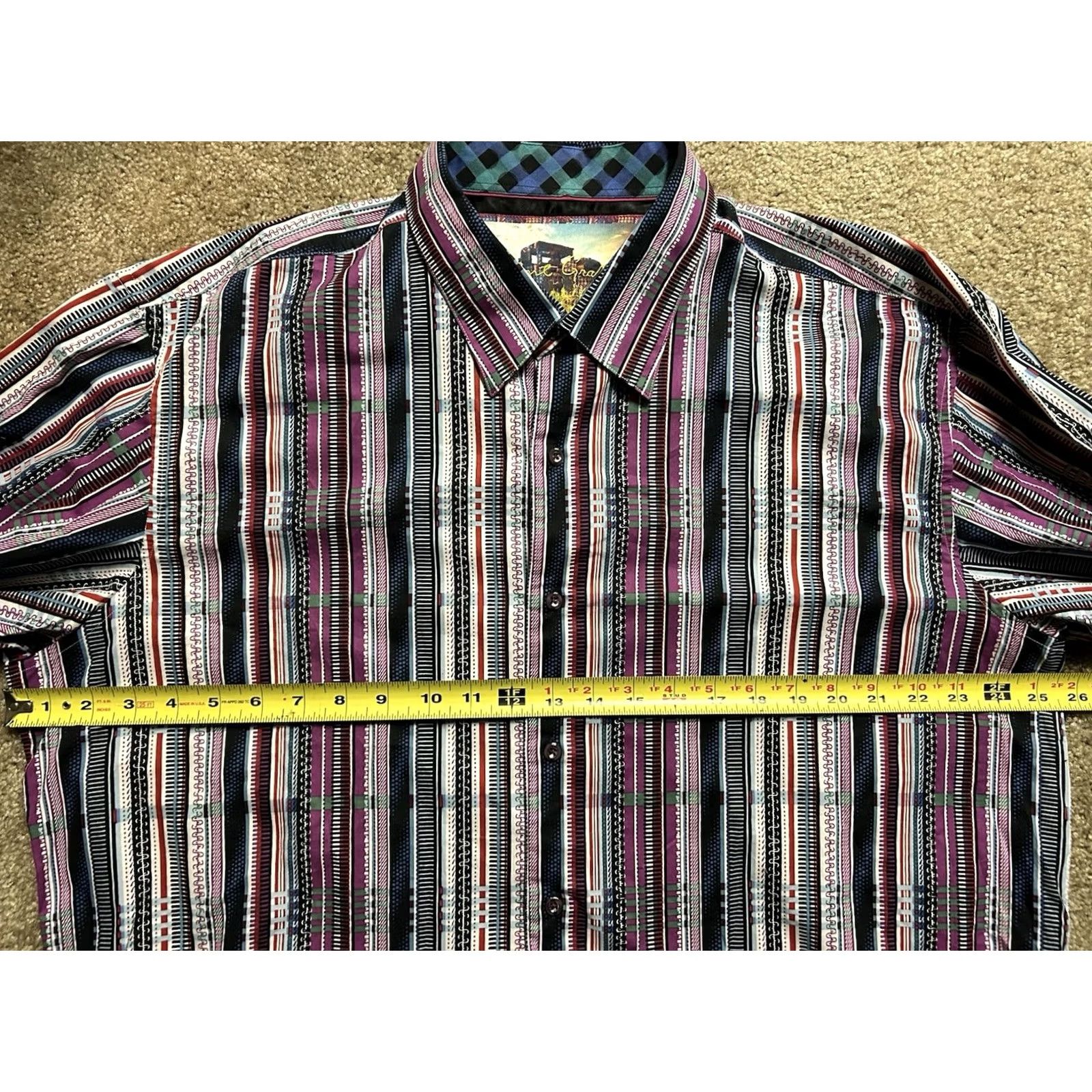 Robert Graham Robert Graham Shirt Mens 2XL TLT Multicolor Long Sleeve Button-Down Size US XXL / EU 58 / 5 - 7 Thumbnail