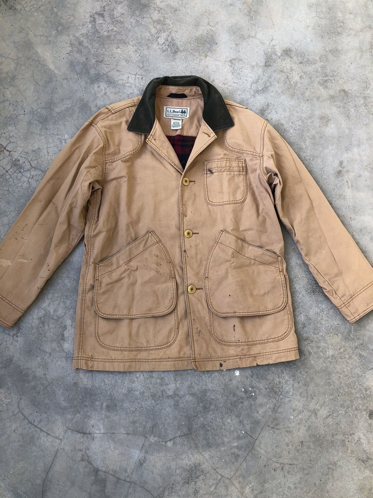 L.L. Bean LL Bean Vintage Barn Chore Lined Hunting Coat Jacket Size US M / EU 48-50 / 2 - 10 Thumbnail