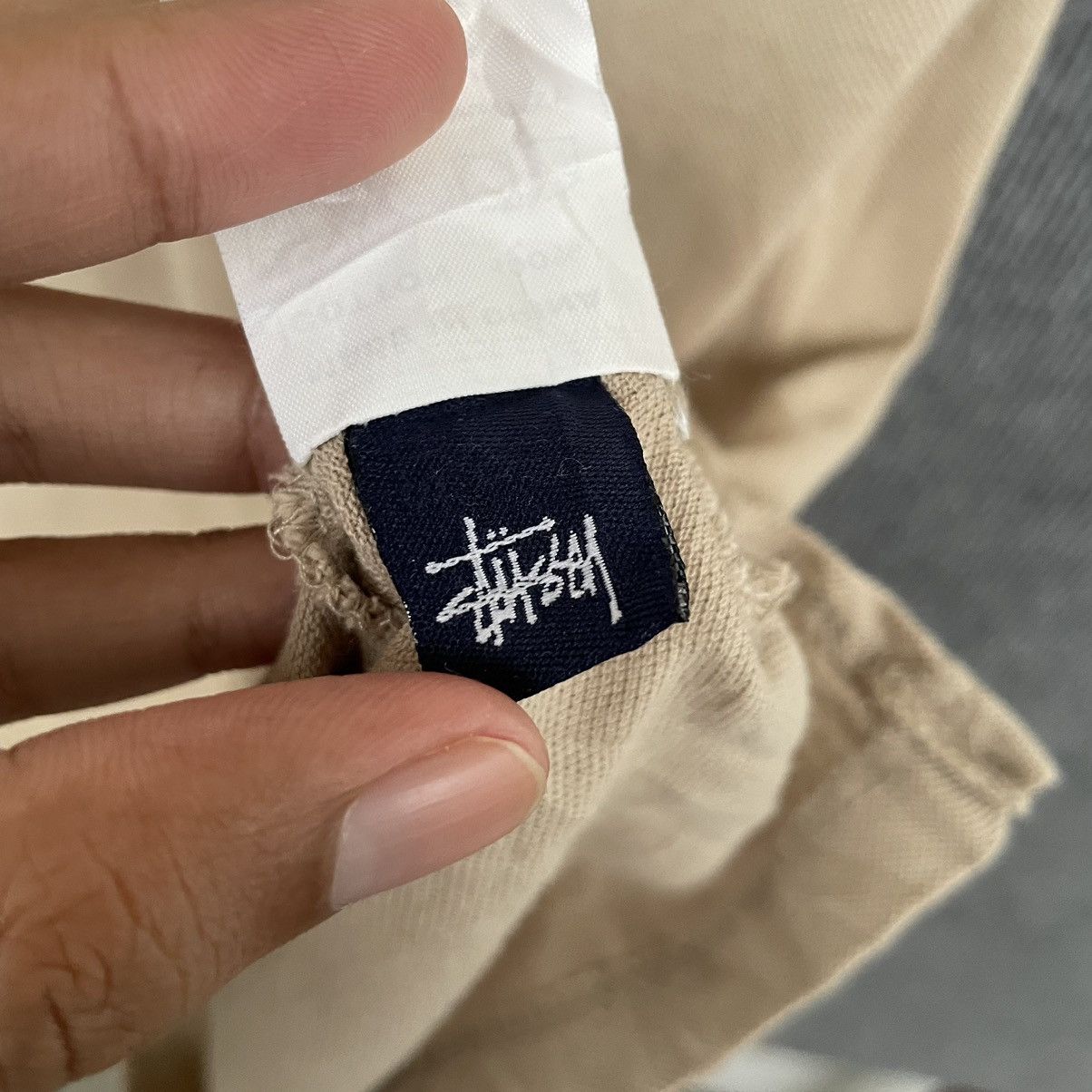 Stussy × Vintage Vintage Stussy Essentials Polo T Shirt Size US L / EU 52-54 / 3 - 8 Thumbnail