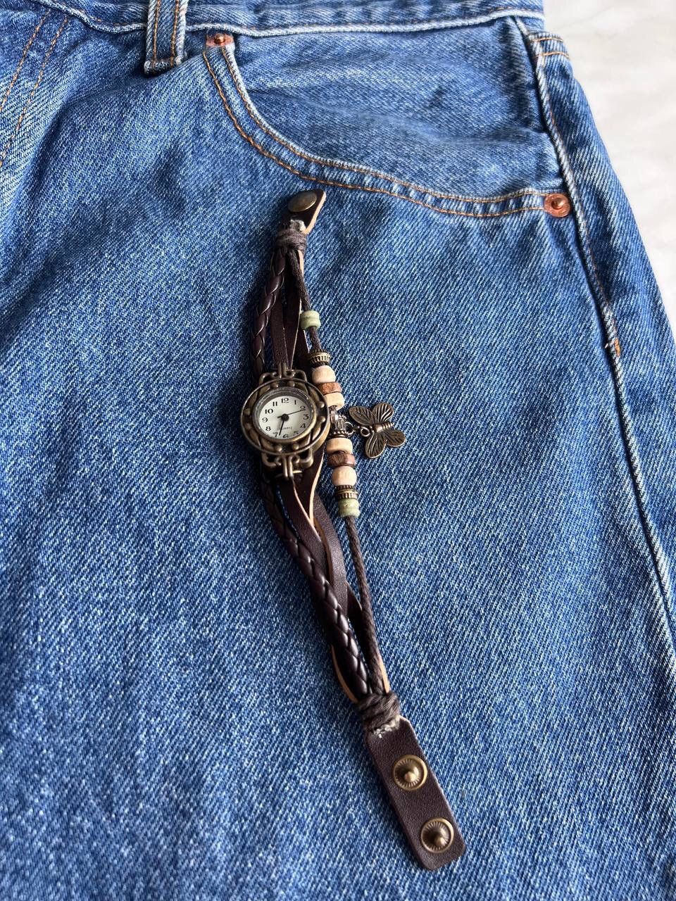 Japanese Brand × Vintage Vintage Japanese style futuristic Watch Brown amulet 🦋 Size ONE SIZE - 4 Thumbnail