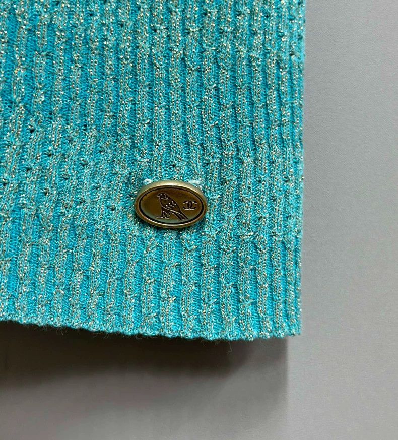 Chanel Chanel Egypt Series Blue Short Sleeve 2504-Nextarrow Size XS / US 0-2 / IT 36-38 - 5 Thumbnail