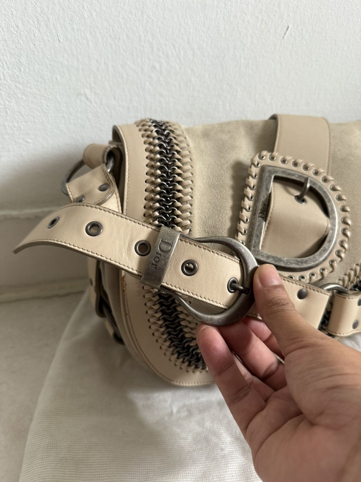 Dior 2005 Rare Dior Gaucho saddle bag John Galliano Era Size ONE SIZE - 12 Thumbnail