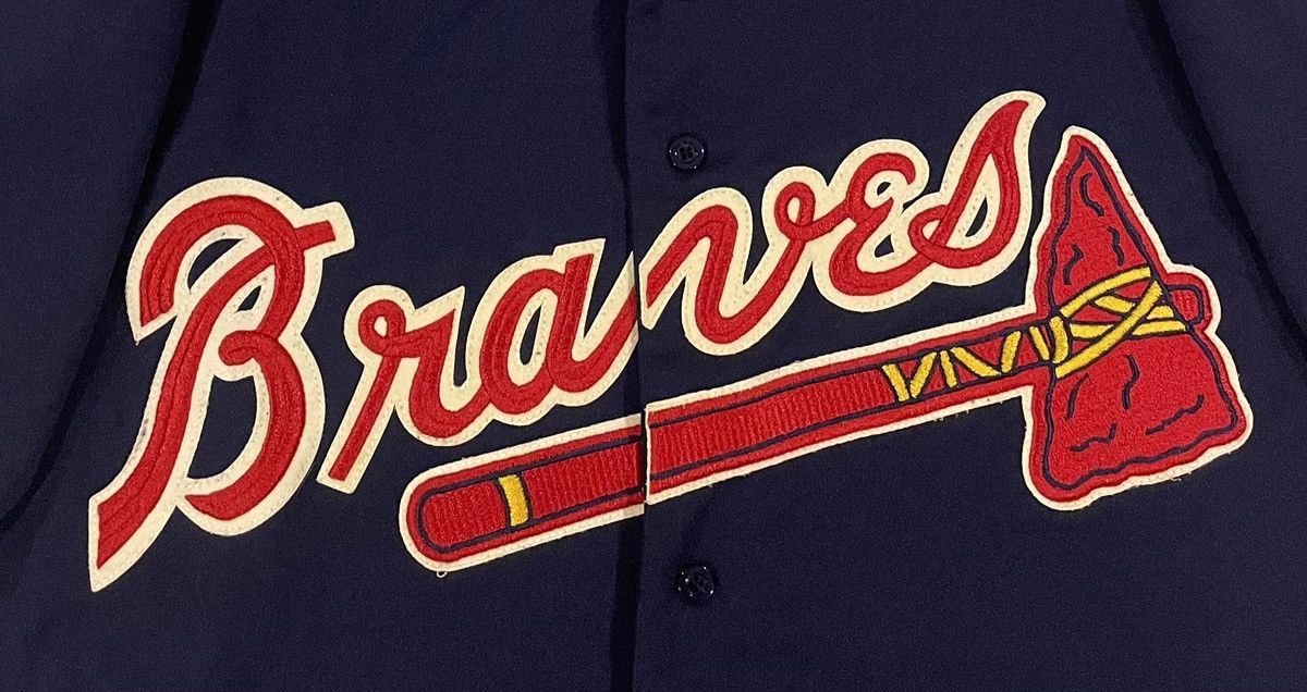 Majestic Vintage Atlanta Braves Baseball Jersey Majestic Mens Size XL Size US XL / EU 56 / 4 - 2 Thumbnail