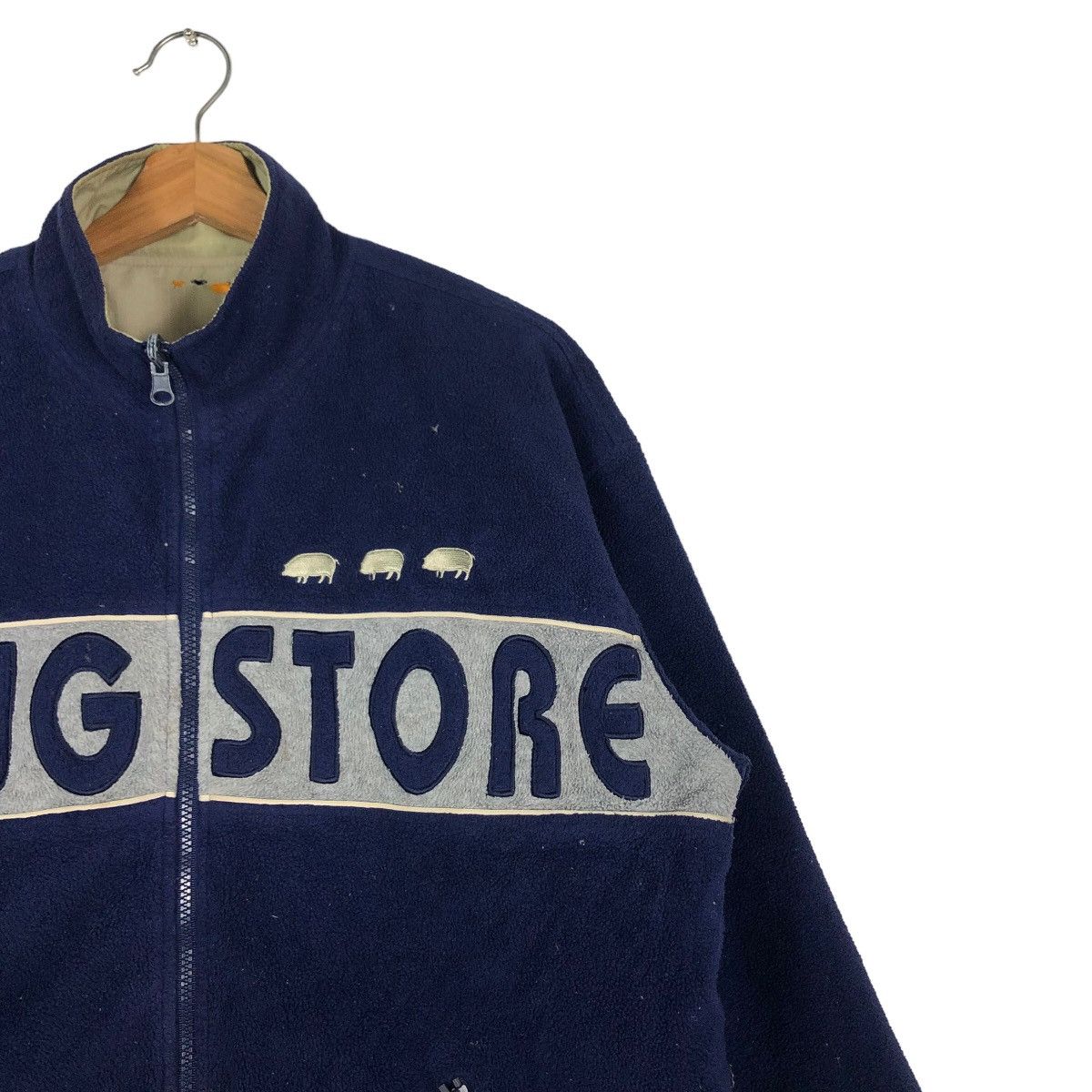 Hysteric Glamour 🔥Vintage Bomber Jacket Reversible Drug Store Japan Made Size US L / EU 52-54 / 3 - 18 Thumbnail