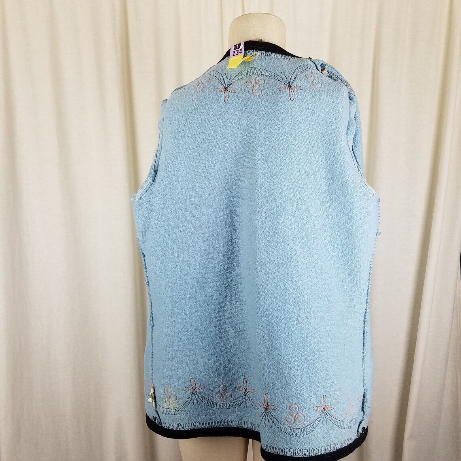 Vintage Vg Austria Boiled Weighted Wool Sweater Jacket Blazer Wmns L Size L / US 10 / IT 46 - 5 Thumbnail