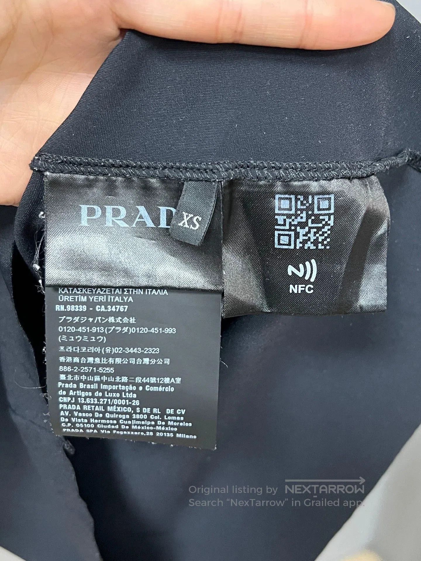 Prada prada black triangle logo bodysuit. Size XS / US 0-2 / IT 36-38 - 4 Thumbnail