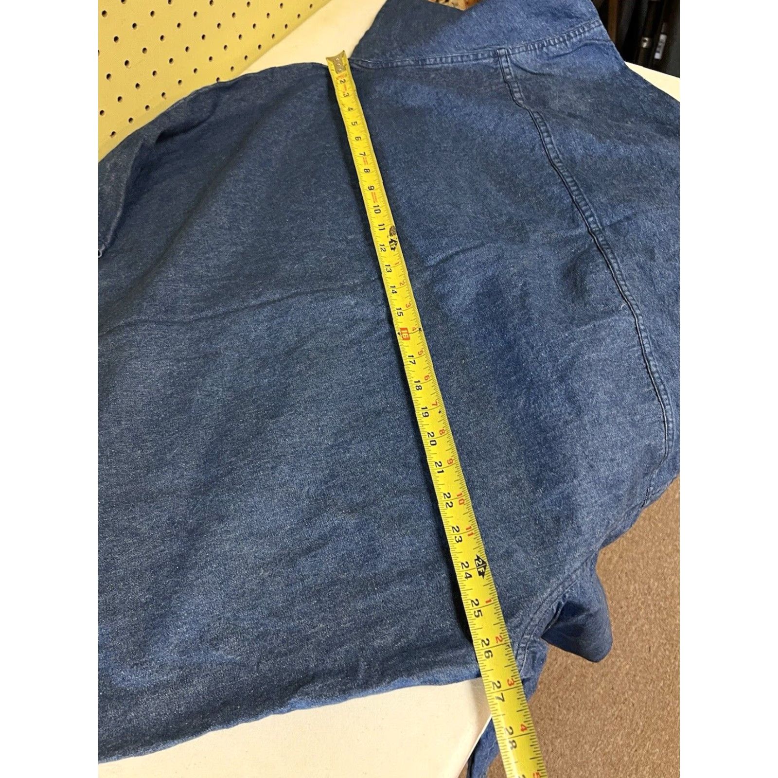 Levi's VTG Levi’s Button-Up Denim Shirt L/S Men XL Blue Pockets 80s 90s Western Vintage Tie-Dyed? Size US XL / EU 56 / 4 - 5 Thumbnail