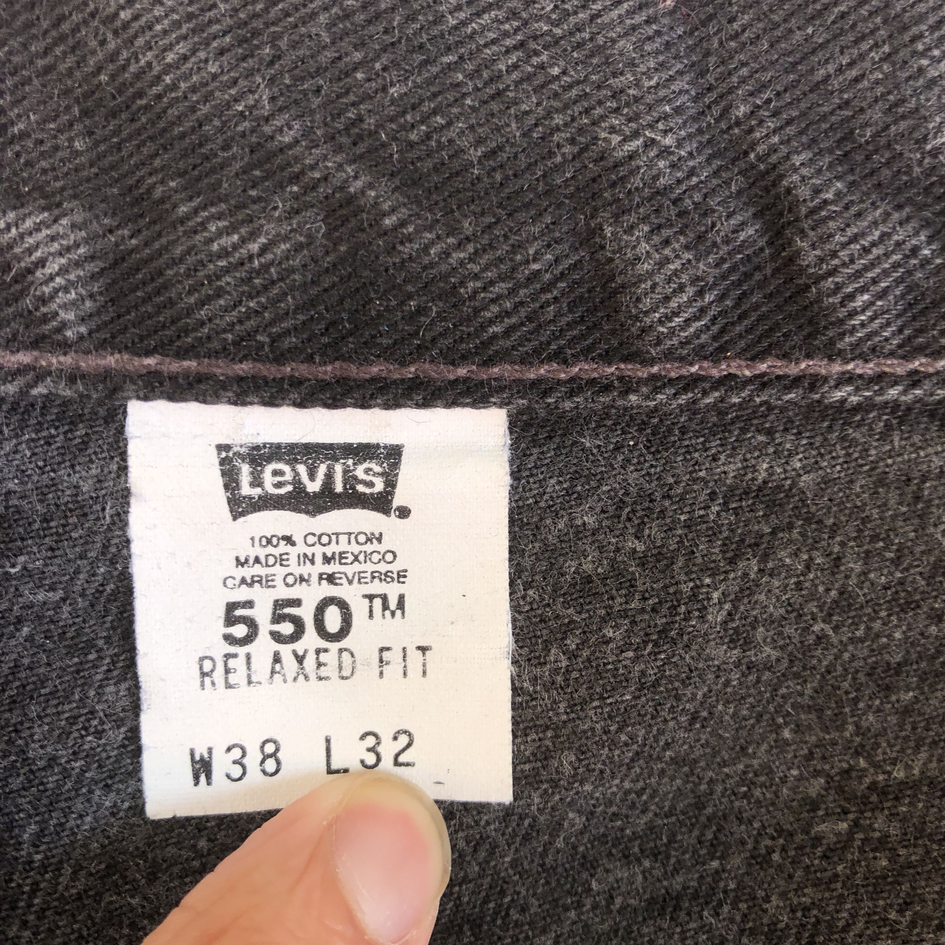 Levi's Vintage Levis Jeans Faded Black Levi's 550 Denim Pants Size US 34 / EU 50 - 9 Thumbnail