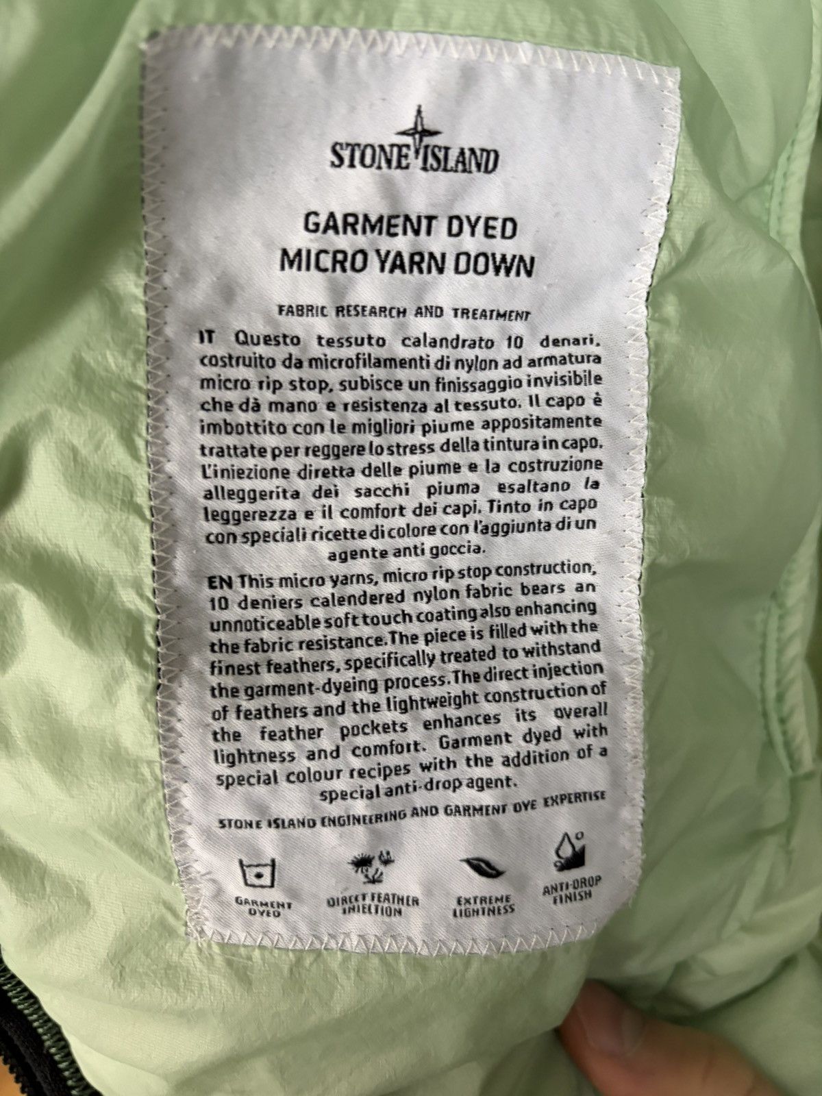 Stone Island Stone Island Downjacket Garment Dyed in Acid Size US S / EU 44-46 / 1 - 4 Thumbnail