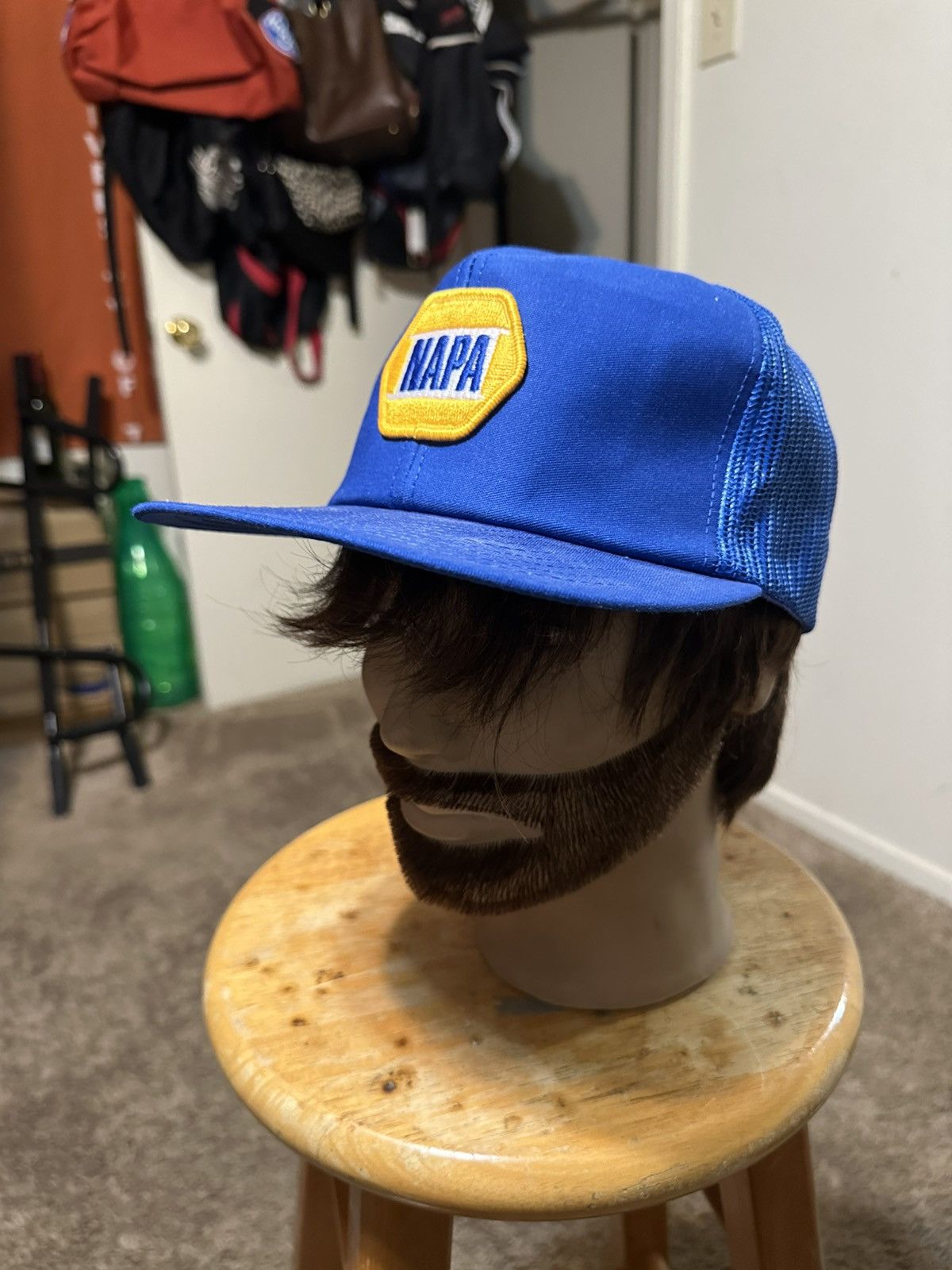 Japanese Brand × New Era × Vintage Vintage NAPA Auto parts “Blue and Yellow” hat 90s Size ONE SIZE - 6 Thumbnail