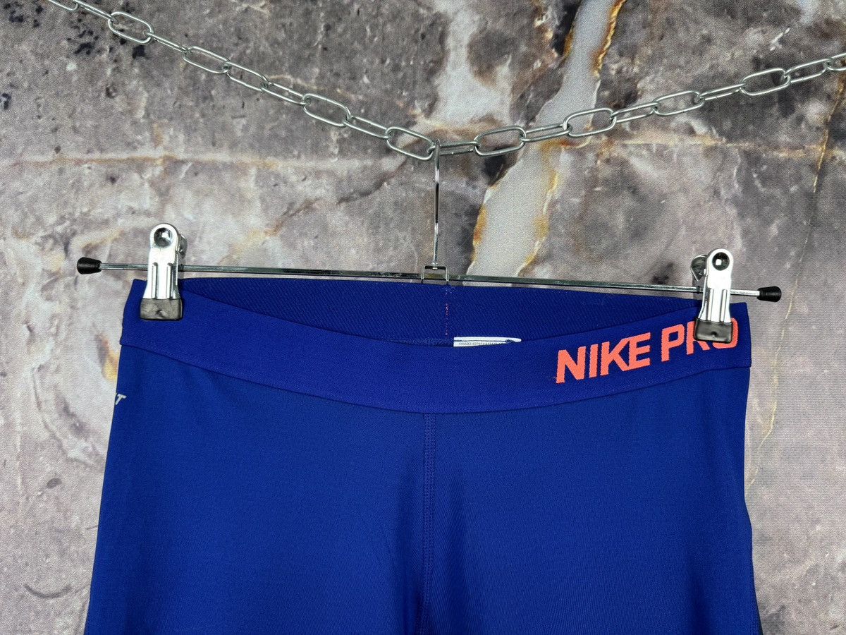 Nike Nike Pro Dri-Fit Blue Compression Training Leggings Athletic Size 34" / US 12 / IT 48 - 2 Thumbnail