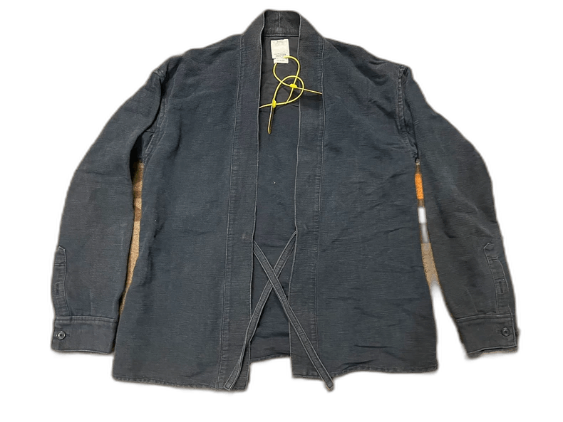 visvim denim jacket with unique design