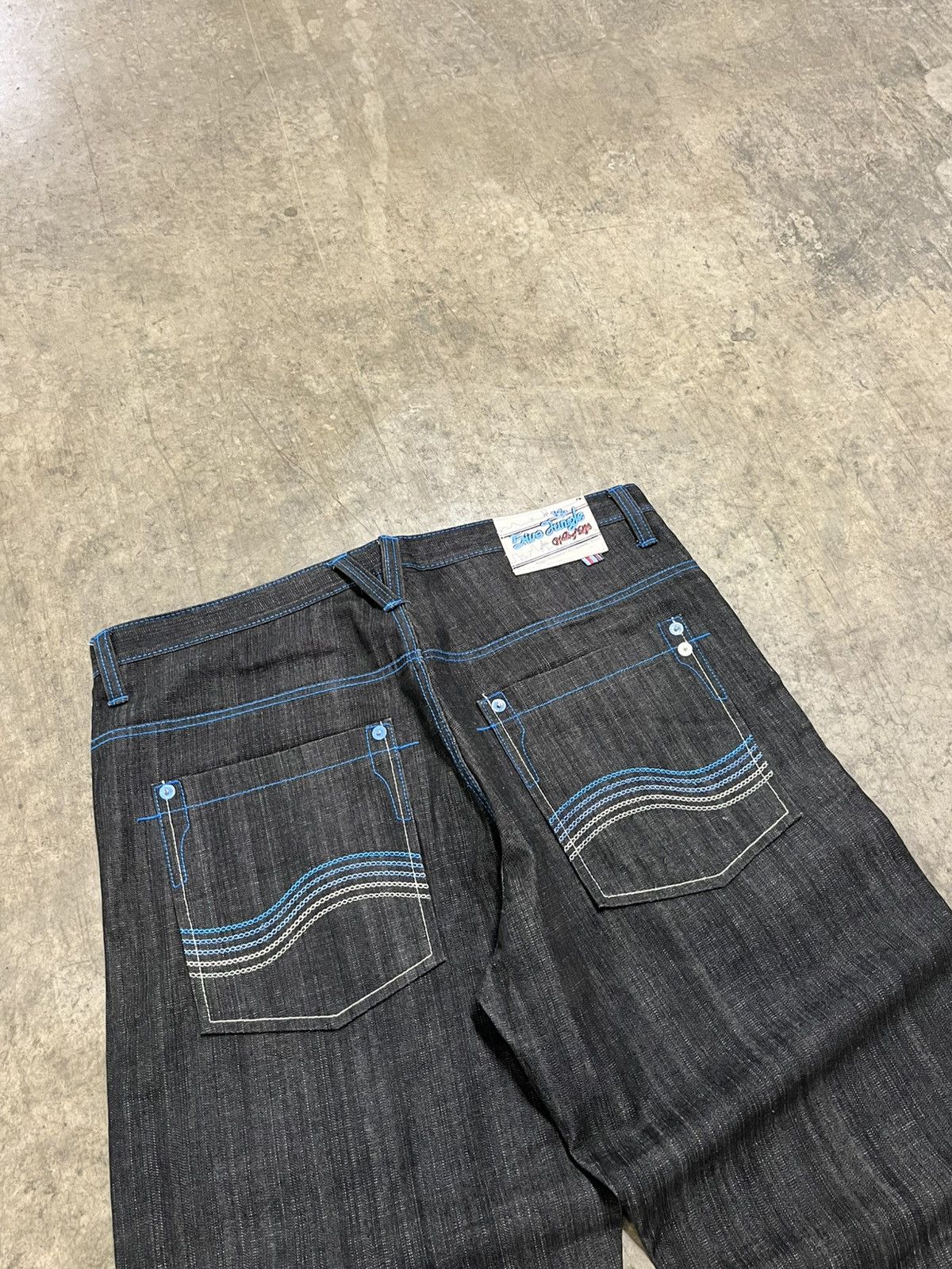 Southpole × Vintage Y2k baggy fit black denim wide leg southpole style opium Size US 38 / EU 54 - 4 Thumbnail