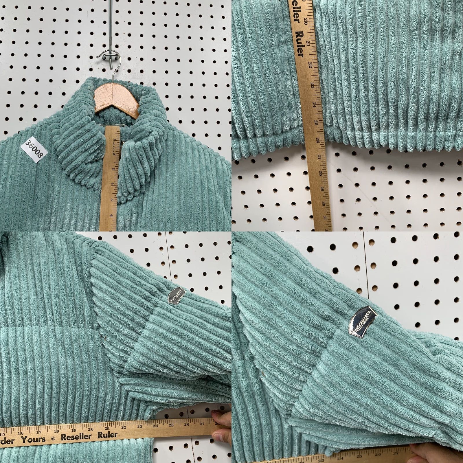 Ugg UGG Australia Corduroy Puffer Jacket Womens L Green Front Best Selling Jacket Womens L Green 90s? Size L / US 10 / IT 46 - 8 Thumbnail