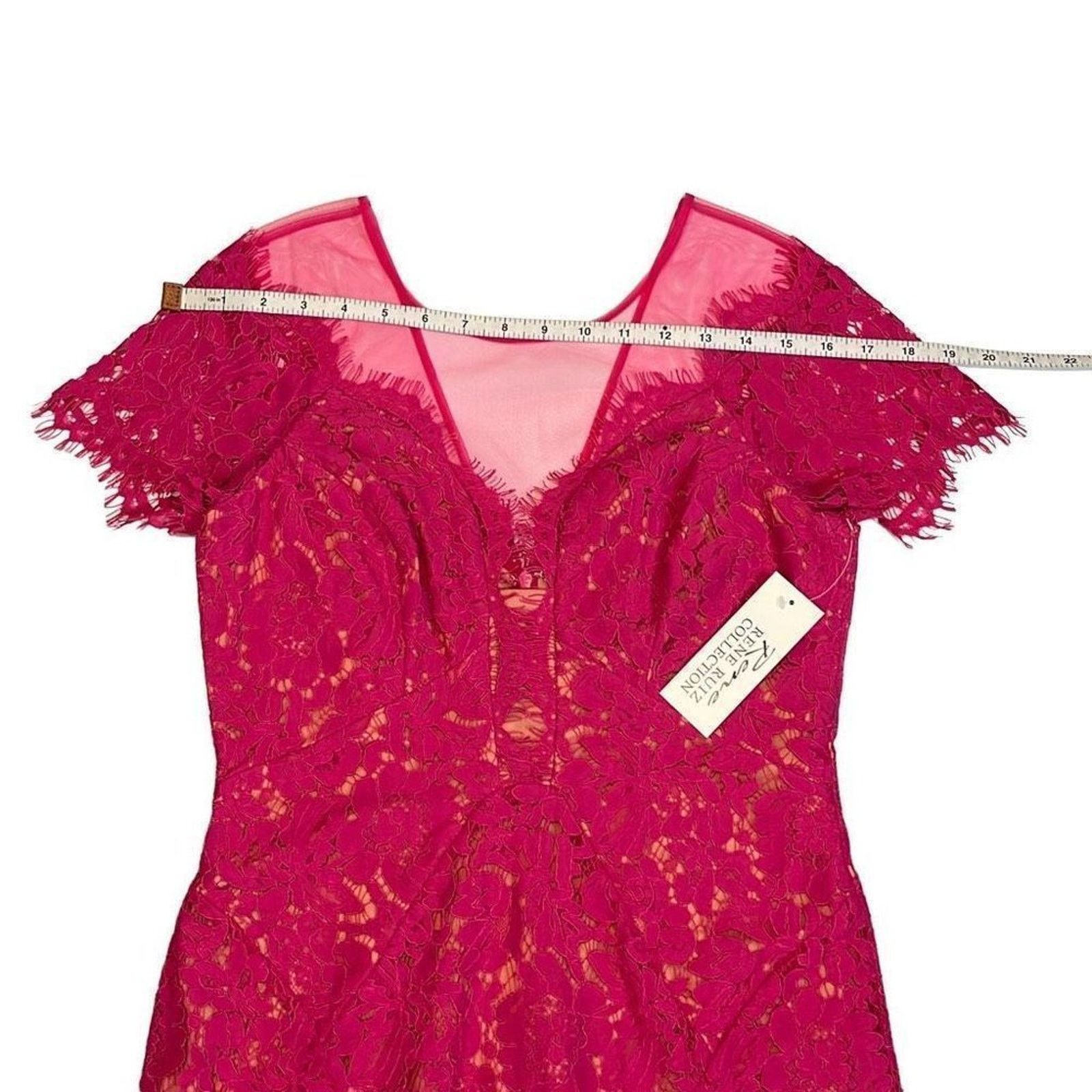 Charo Ruiz Rene by Rene Ruiz Lace Sheath Dress NWT Size S / US 4 / IT 40 - 8 Thumbnail