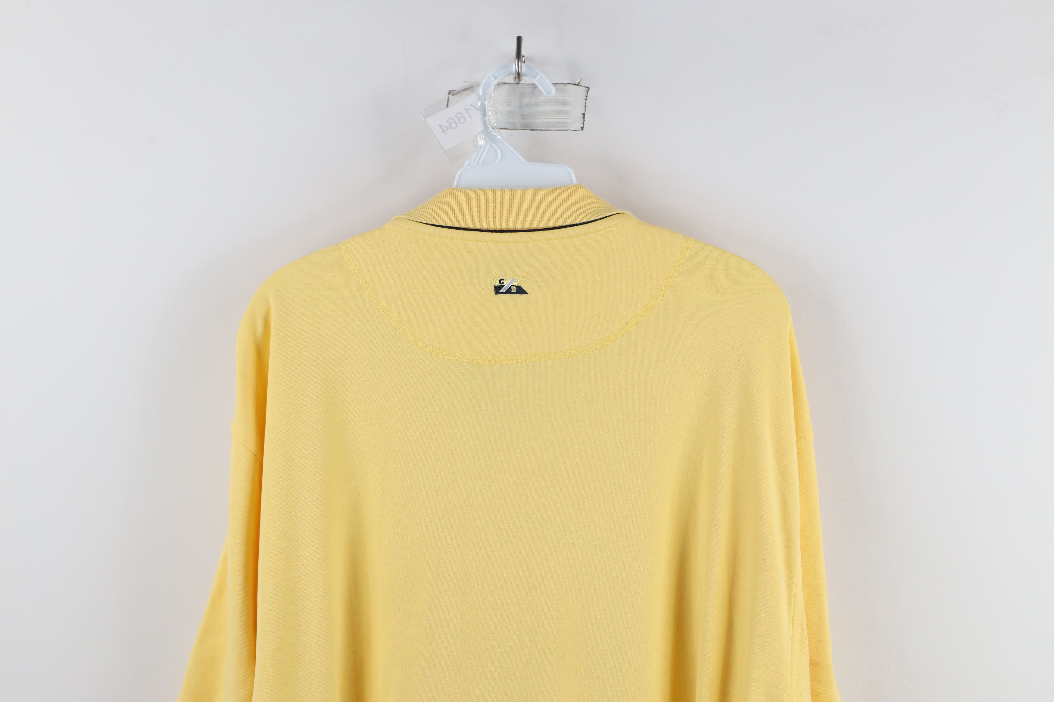 Vintage Vintage 90s Dame University Collared Golf Polo Shirt Yellow Size US XXL / EU 58 / 5 - 10 Thumbnail