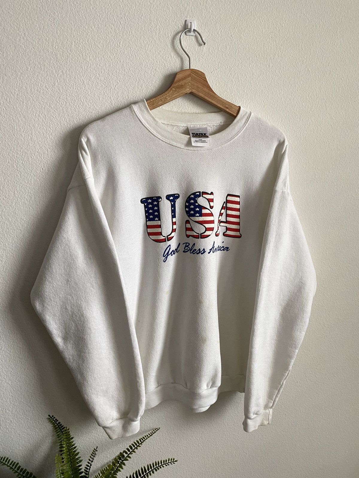 Vintage Vintage 90s USA 🇺🇸 Crewneck Sweatshirt Size US L / EU 52-54 / 3 - 2 Thumbnail