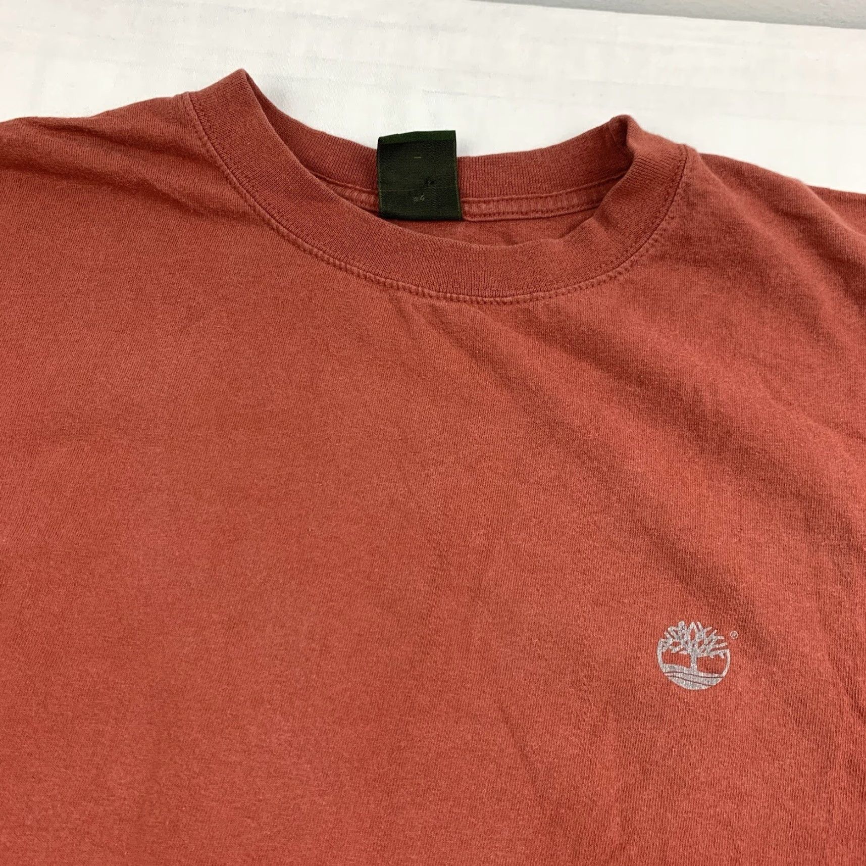 Timberland VINTAGE Timberland Long Sleeve Shirt Adult Large Orange Grunge Y2K Mens Size US L / EU 52-54 / 3 - 4 Thumbnail